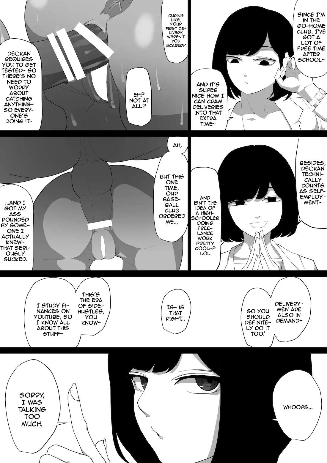 [Wakabatei] SEX Haitatsu Appli De●kan de Kurokami Bob JK o Ie ni Yonde Genkan Kosoku Nuki Fella Tachi Back Demae SEX de Nuite morau Hon | A Story About Calling a Black-haired, Bob-Cut JK to Your House Via Dexxxcan, The Sex Delivery App, and Having Her Give You a Quick Suck and Fuck In The Entryway [English] {Doujins.com} page 19 original parody - emotionless sex schoolgirl uniform hentai manga - read online free