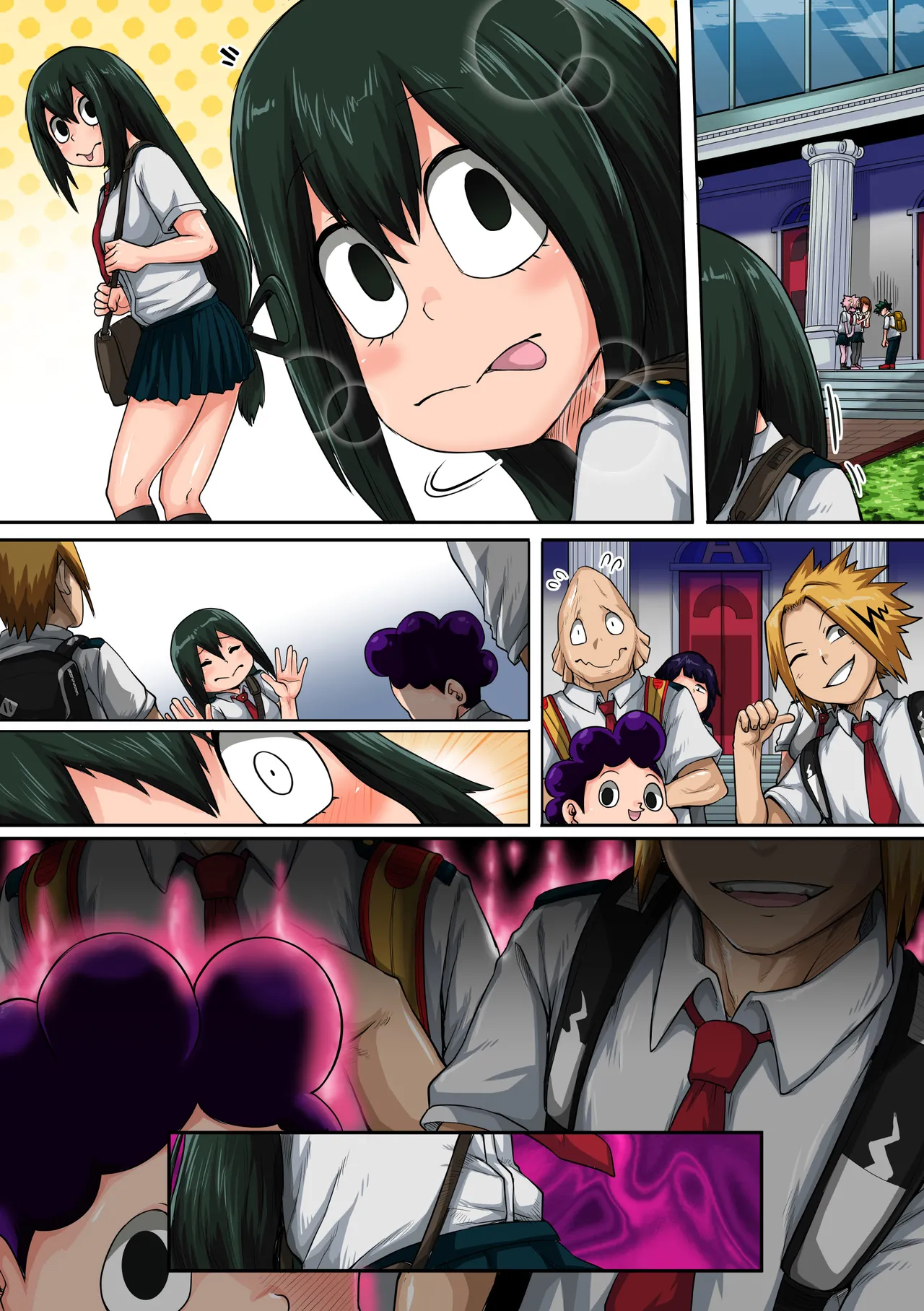 僕のハーレムアカデミア6話：梅雨編フルver. page 88 featuring tsuyu asui my hero academia parody - swimsuit group hentai manga - read online free