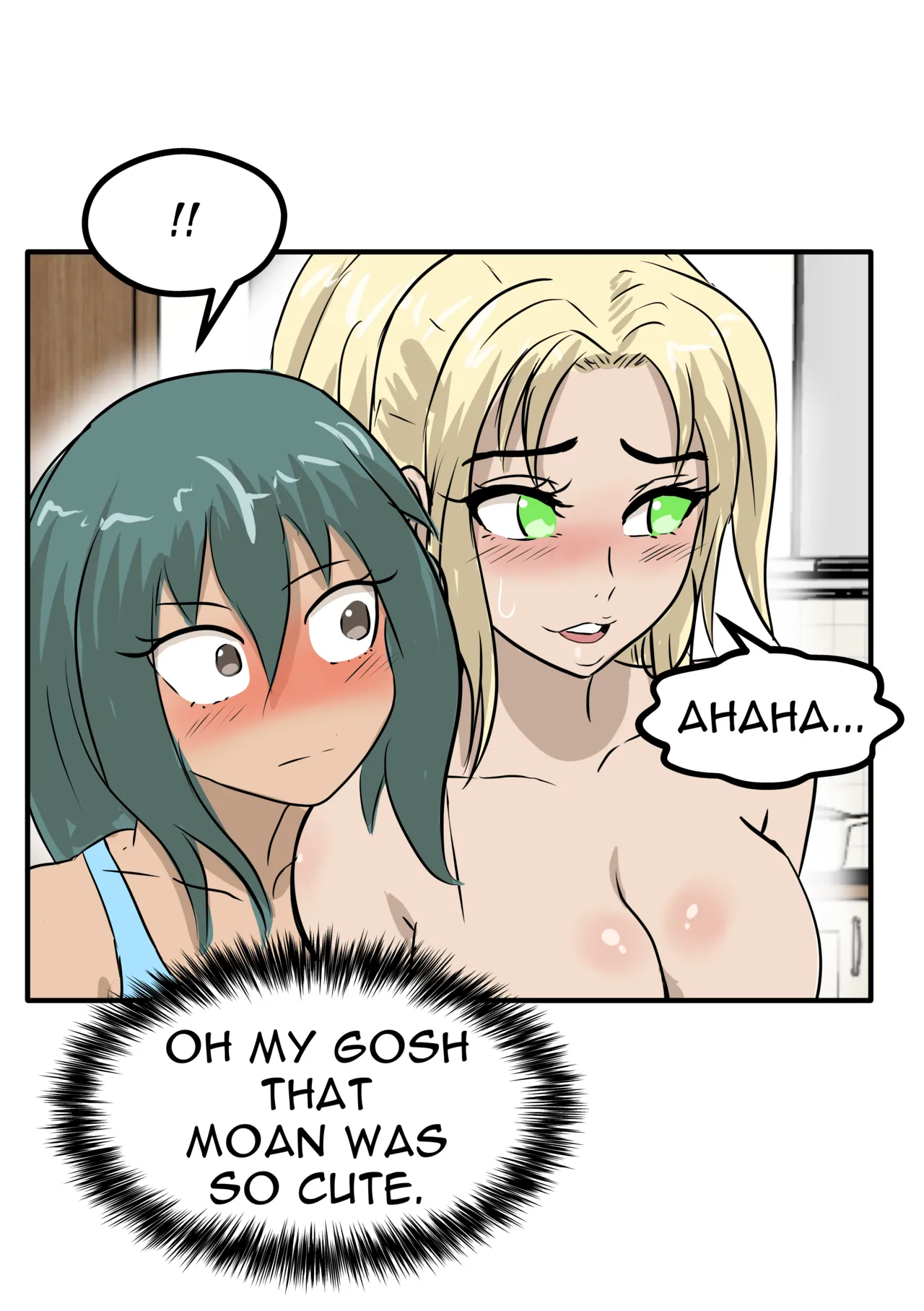 Alex and Danny's Weight Training Mishap! FINAL page 106 original parody - yuri kissing hentai manga - read online free
