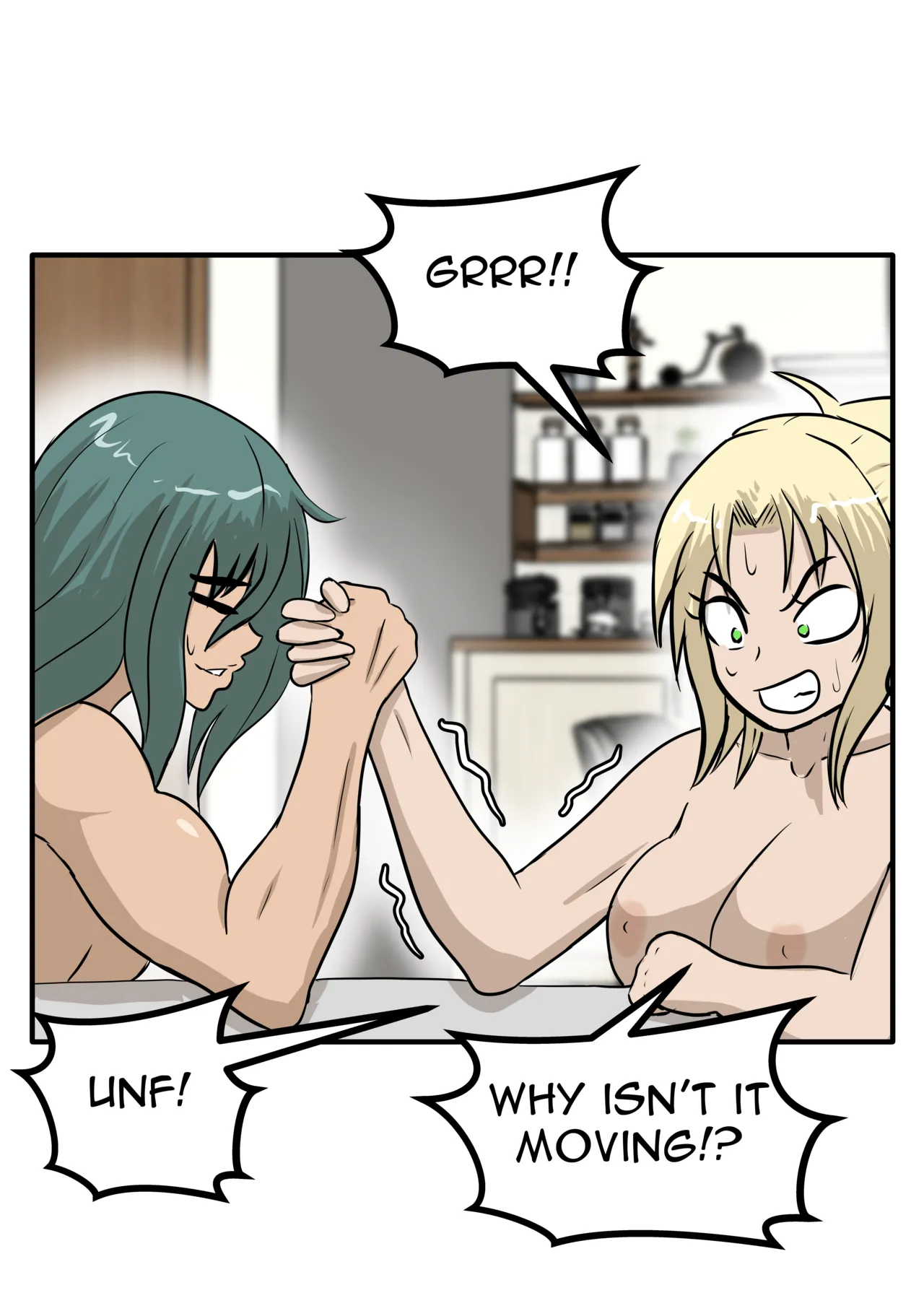 Alex and Danny's Weight Training Mishap! FINAL page 127 original parody - kissing females only hentai manga - read online free