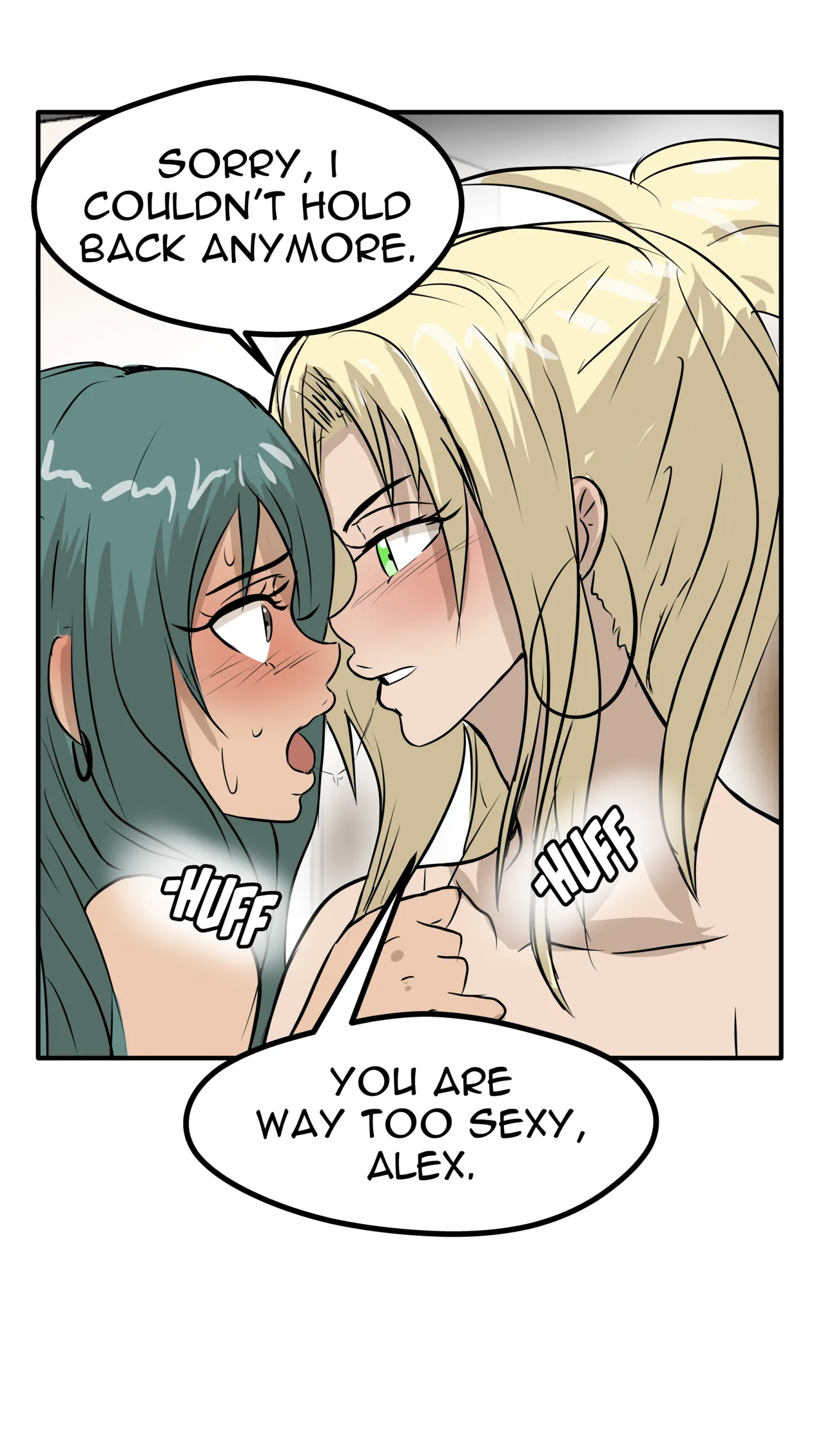 Alex and Danny's Weight Training Mishap! FINAL page 152 original parody - yuri kissing hentai manga - read online free
