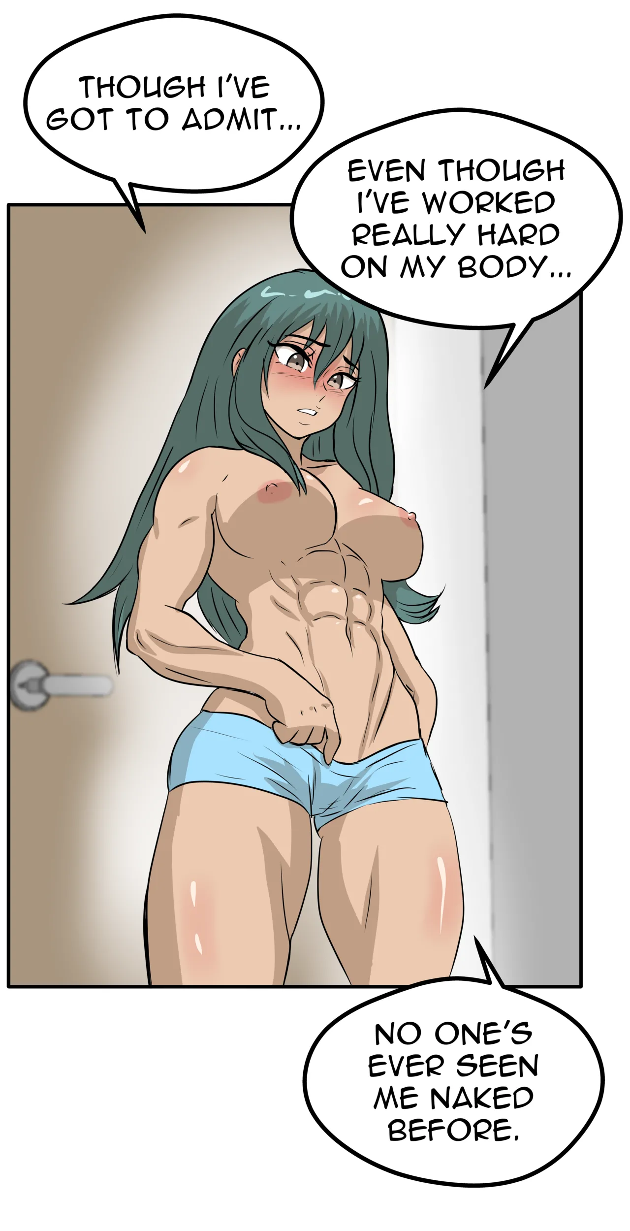 Alex and Danny's Weight Training Mishap! FINAL page 166 original parody - yuri kissing hentai manga - read online free