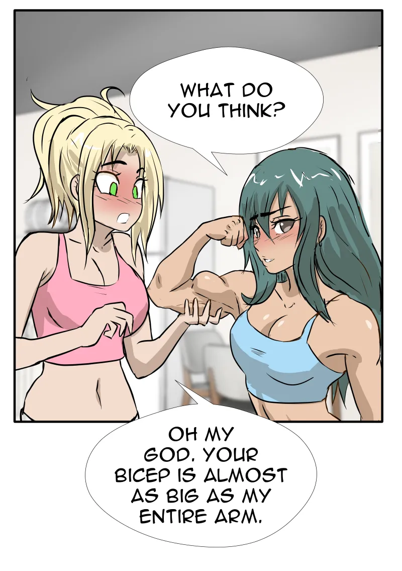 Alex and Danny's Weight Training Mishap! FINAL page 68 original parody - kissing females only hentai manga - read online free