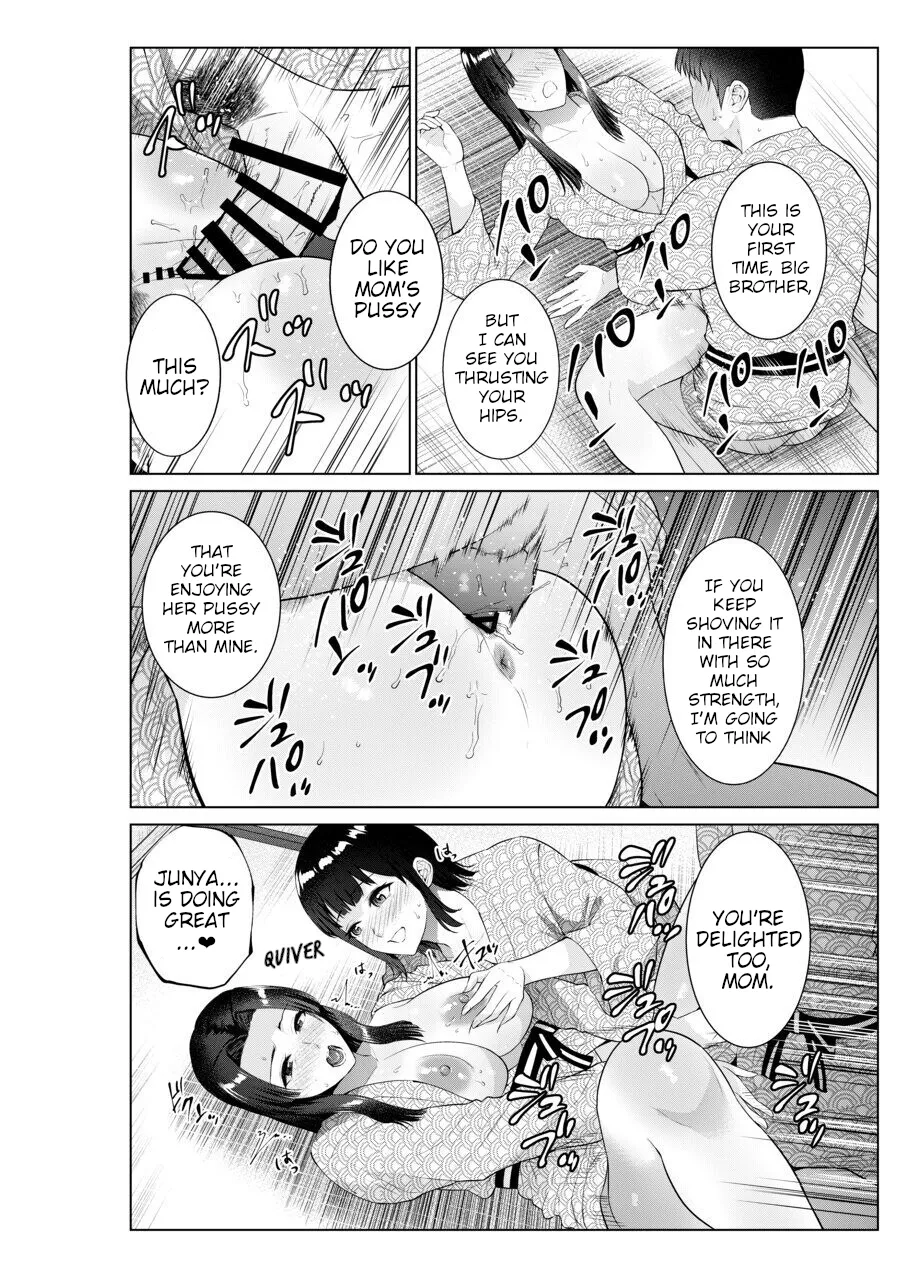 Ryokan de Oyakodon | Sex with Mother and Sister at a Ryokan page 27 original parody - handjob milf hentai manga - read online free