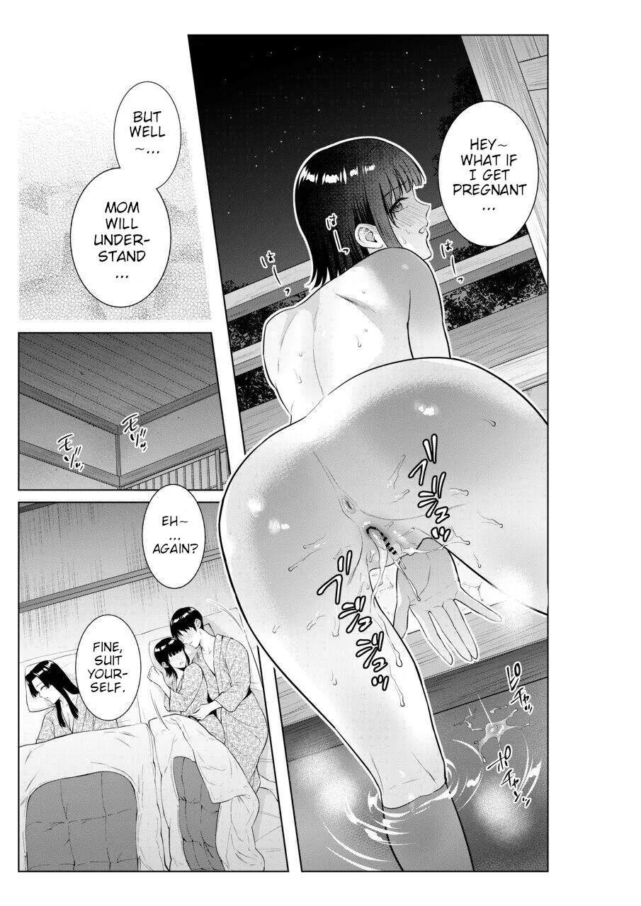 Ryokan de Oyakodon | Sex with Mother and Sister at a Ryokan page 38 original parody - handjob milf hentai manga - read online free