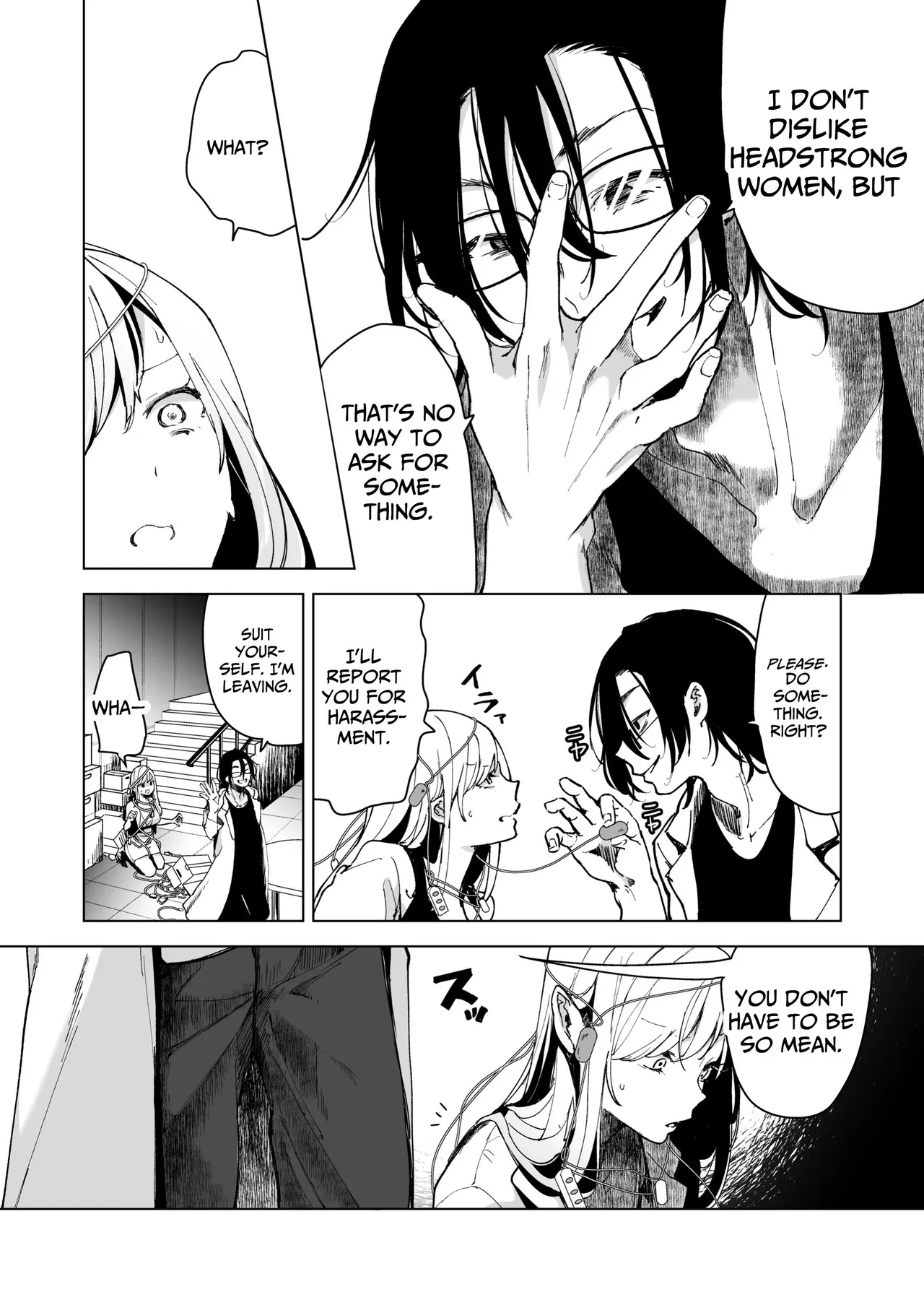 [Face Look Ponpon (Mogiri Ochigi)] Ai Gangu no Onna ~Tokumei Kaihatsu-bu no Otoko Futari ni Gangu ni Sarete Rinri ga Houkai~ | Turned into a Sex Toy?! Goodbye Morals!! Product Testing for the Secret R&D Department [English] [Kabedon] page 10 original parody - big breasts mmf threesome hentai manga - read online free