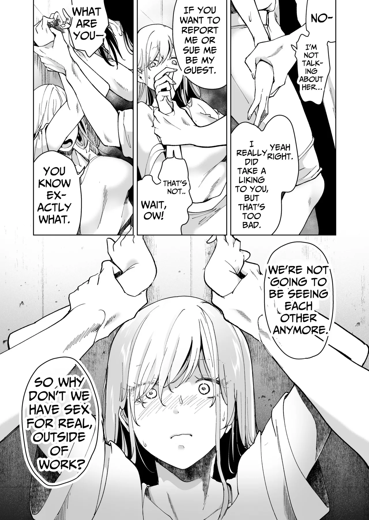 [Face Look Ponpon (Mogiri Ochigi)] Ai Gangu no Onna ~Tokumei Kaihatsu-bu no Otoko Futari ni Gangu ni Sarete Rinri ga Houkai~ | Turned into a Sex Toy?! Goodbye Morals!! Product Testing for the Secret R&D Department [English] [Kabedon] page 106 original parody - big breasts mmf threesome hentai manga - read online free