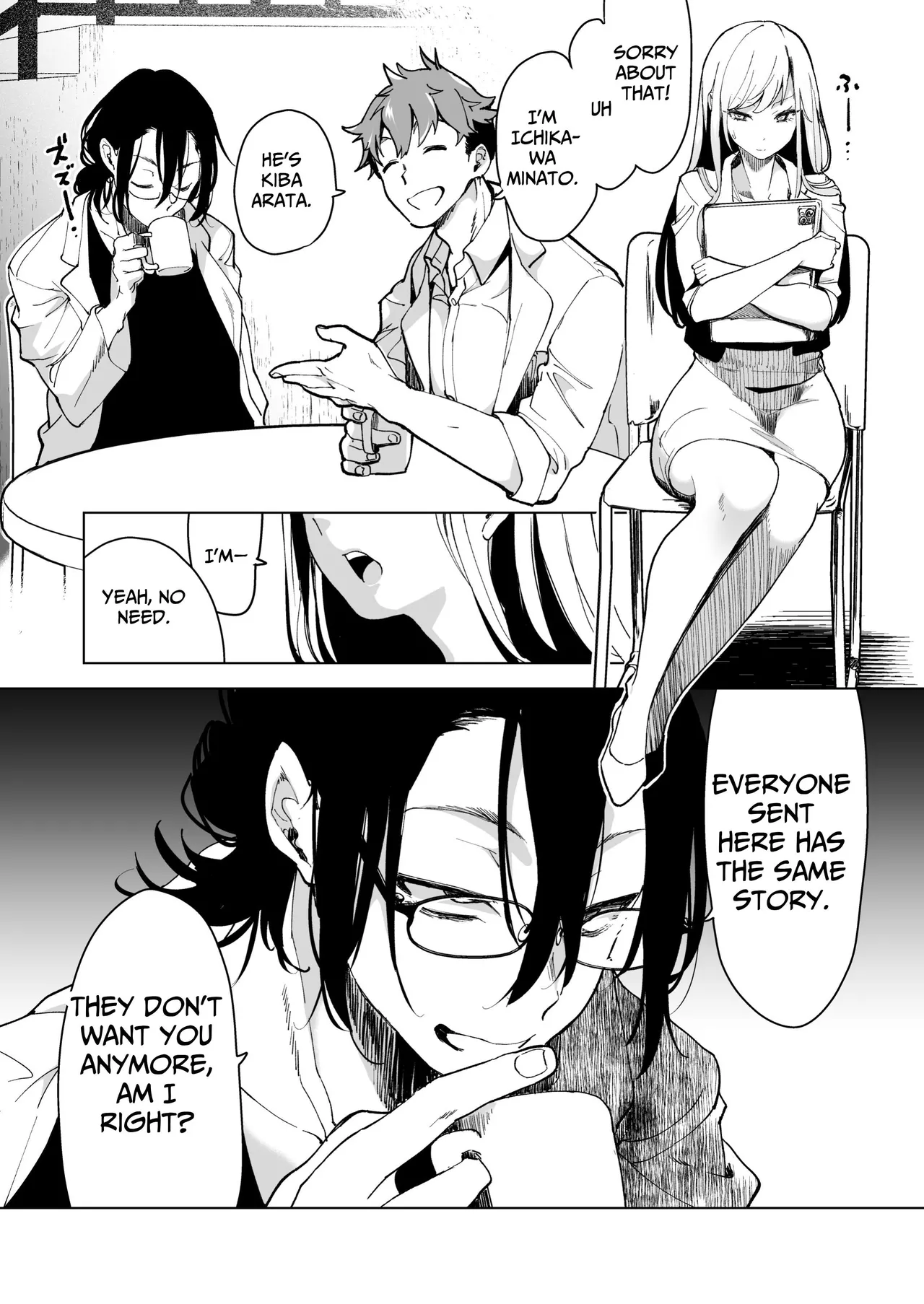[Face Look Ponpon (Mogiri Ochigi)] Ai Gangu no Onna ~Tokumei Kaihatsu-bu no Otoko Futari ni Gangu ni Sarete Rinri ga Houkai~ | Turned into a Sex Toy?! Goodbye Morals!! Product Testing for the Secret R&D Department [English] [Kabedon] page 13 original parody - sole female rough translation hentai manga - read online free