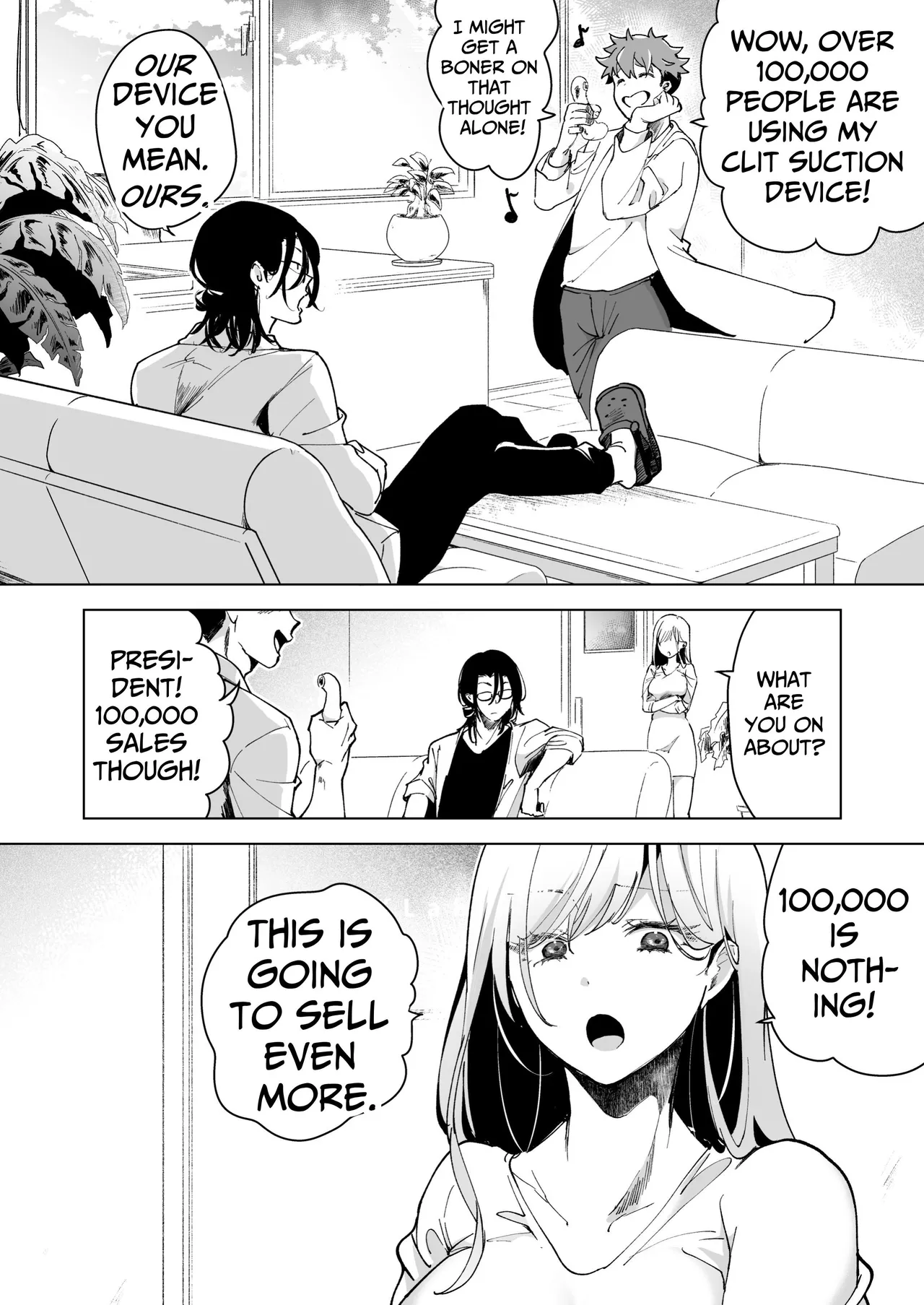 [Face Look Ponpon (Mogiri Ochigi)] Ai Gangu no Onna ~Tokumei Kaihatsu-bu no Otoko Futari ni Gangu ni Sarete Rinri ga Houkai~ | Turned into a Sex Toy?! Goodbye Morals!! Product Testing for the Secret R&D Department [English] [Kabedon] page 134 original parody - big breasts mmf threesome hentai manga - read online free