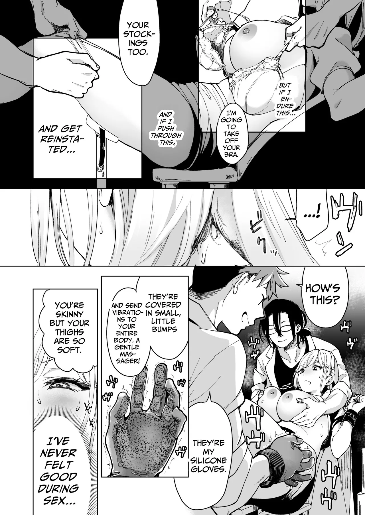 [Face Look Ponpon (Mogiri Ochigi)] Ai Gangu no Onna ~Tokumei Kaihatsu-bu no Otoko Futari ni Gangu ni Sarete Rinri ga Houkai~ | Turned into a Sex Toy?! Goodbye Morals!! Product Testing for the Secret R&D Department [English] [Kabedon] page 30 original parody - sole female rough translation hentai manga - read online free