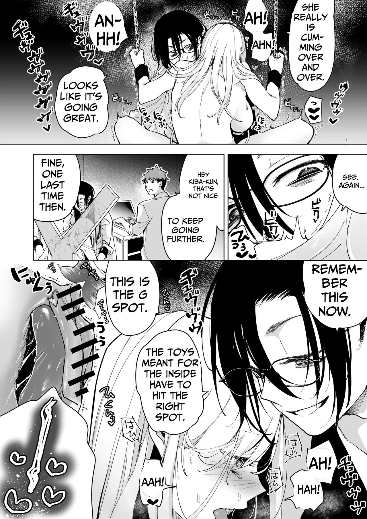 [Face Look Ponpon (Mogiri Ochigi)] Ai Gangu no Onna ~Tokumei Kaihatsu-bu no Otoko Futari ni Gangu ni Sarete Rinri ga Houkai~ | Turned into a Sex Toy?! Goodbye Morals!! Product Testing for the Secret R&D Department [English] [Kabedon] page 58 original parody - sole female rough translation hentai manga - read online free