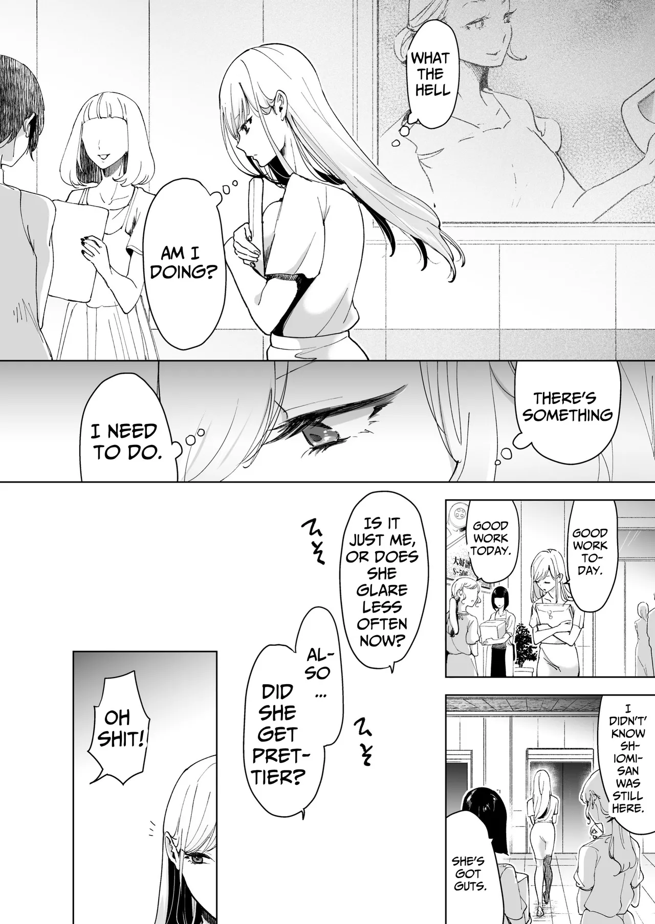 [Face Look Ponpon (Mogiri Ochigi)] Ai Gangu no Onna ~Tokumei Kaihatsu-bu no Otoko Futari ni Gangu ni Sarete Rinri ga Houkai~ | Turned into a Sex Toy?! Goodbye Morals!! Product Testing for the Secret R&D Department [English] [Kabedon] page 65 original parody - big breasts mmf threesome hentai manga - read online free