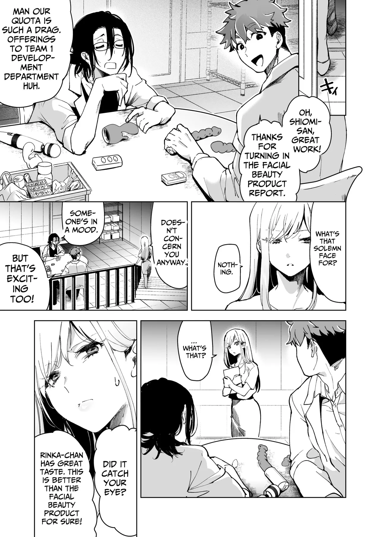 [Face Look Ponpon (Mogiri Ochigi)] Ai Gangu no Onna ~Tokumei Kaihatsu-bu no Otoko Futari ni Gangu ni Sarete Rinri ga Houkai~ | Turned into a Sex Toy?! Goodbye Morals!! Product Testing for the Secret R&D Department [English] [Kabedon] page 67 original parody - big breasts mmf threesome hentai manga - read online free