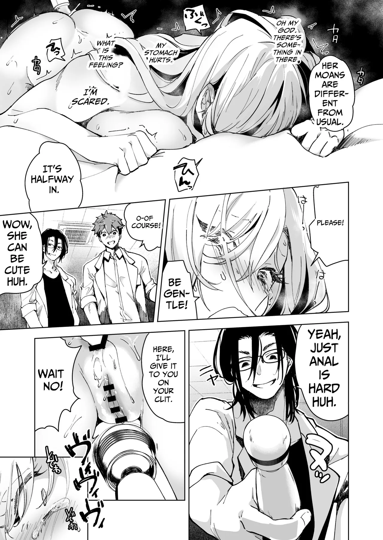 [Face Look Ponpon (Mogiri Ochigi)] Ai Gangu no Onna ~Tokumei Kaihatsu-bu no Otoko Futari ni Gangu ni Sarete Rinri ga Houkai~ | Turned into a Sex Toy?! Goodbye Morals!! Product Testing for the Secret R&D Department [English] [Kabedon] page 73 original parody - sole female rough translation hentai manga - read online free