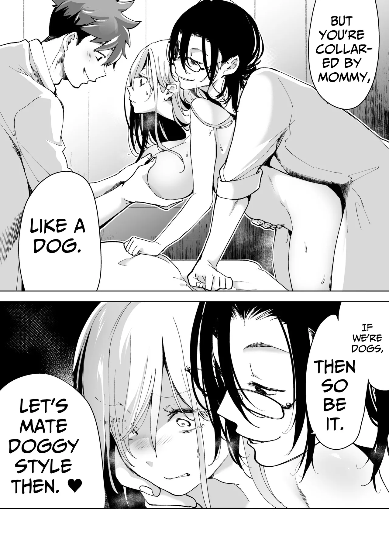 [Face Look Ponpon (Mogiri Ochigi)] Ai Gangu no Onna ~Tokumei Kaihatsu-bu no Otoko Futari ni Gangu ni Sarete Rinri ga Houkai~ | Turned into a Sex Toy?! Goodbye Morals!! Product Testing for the Secret R&D Department [English] [Kabedon] page 86 original parody - big breasts mmf threesome hentai manga - read online free