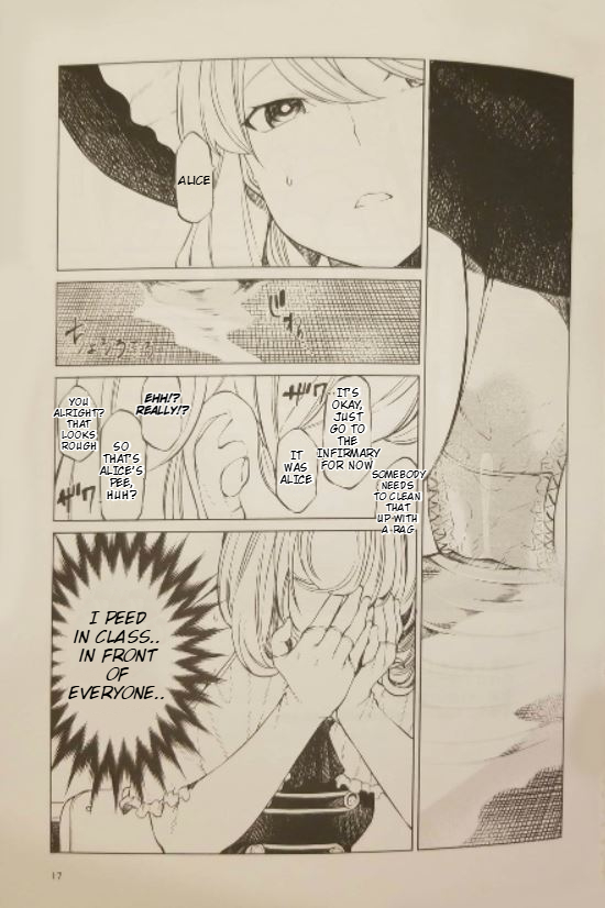 (Reitaisai 15) [Tukimi Atelier (KURUTSUKI)] Toilet ni Ikitai! Alice desu ga | I want to go to the bathroom! Alice version (Touhou Project) [English] Re-edited page 16 featuring alice margatroid touhou project parody - females only no penetration hentai manga - read online free