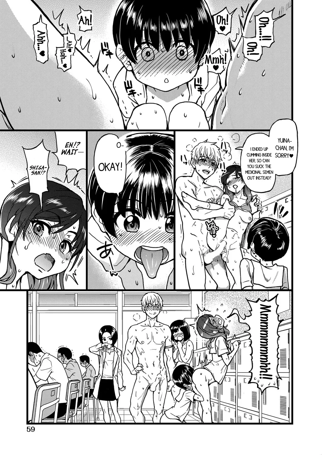 Koko Kara Saki wa Sex Desu!! (Boku no Seieki de Honpuku Kaiyu!!) Ch. 1-10 [English] page 113 - milf kissing hentai manga - read online free