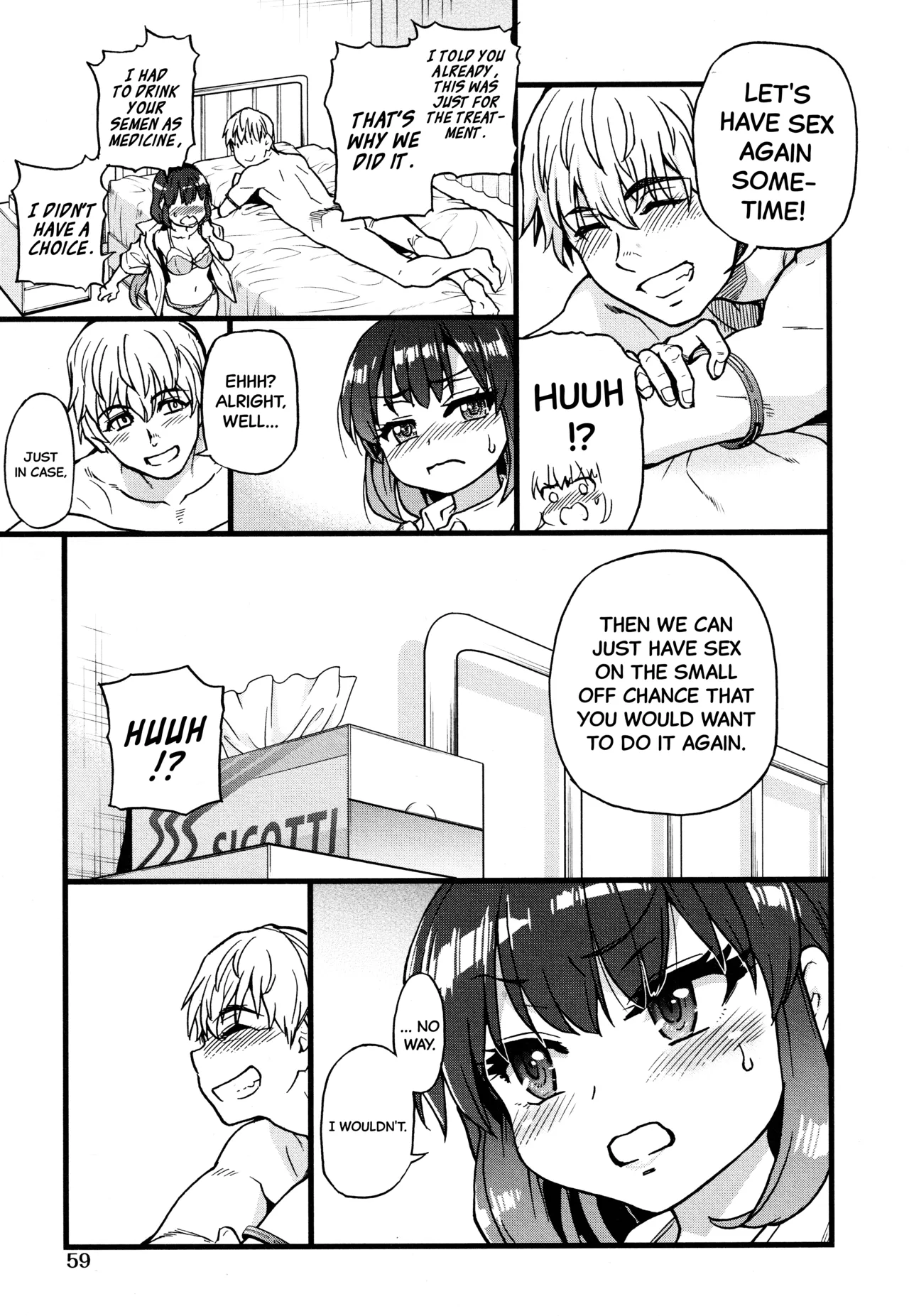 Koko Kara Saki wa Sex Desu!! (Boku no Seieki de Honpuku Kaiyu!!) Ch. 1-10 [English] page 52 - milf kissing hentai manga - read online free