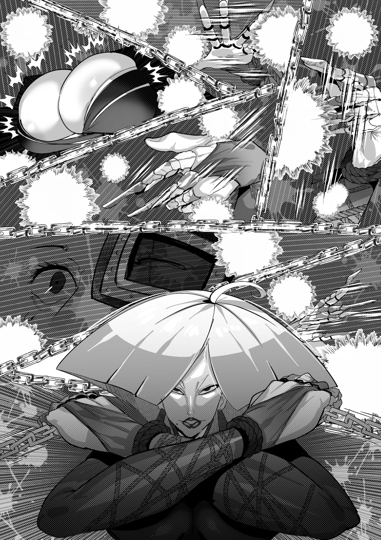 梅喧 VS A.K.I page 12 featuring a.k.i. street fighter parody - big breasts eyepatch hentai manga - read online free