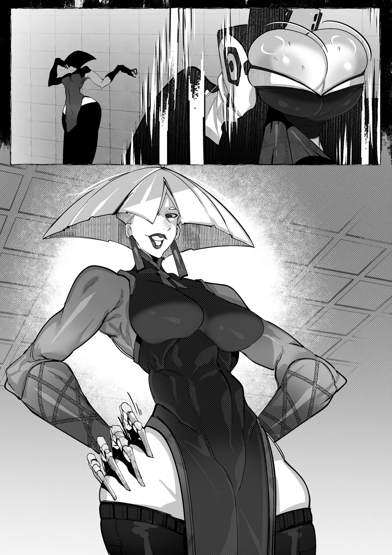 梅喧 VS A.K.I page 16 featuring baiken street fighter parody - big breasts eyepatch hentai manga - read online free