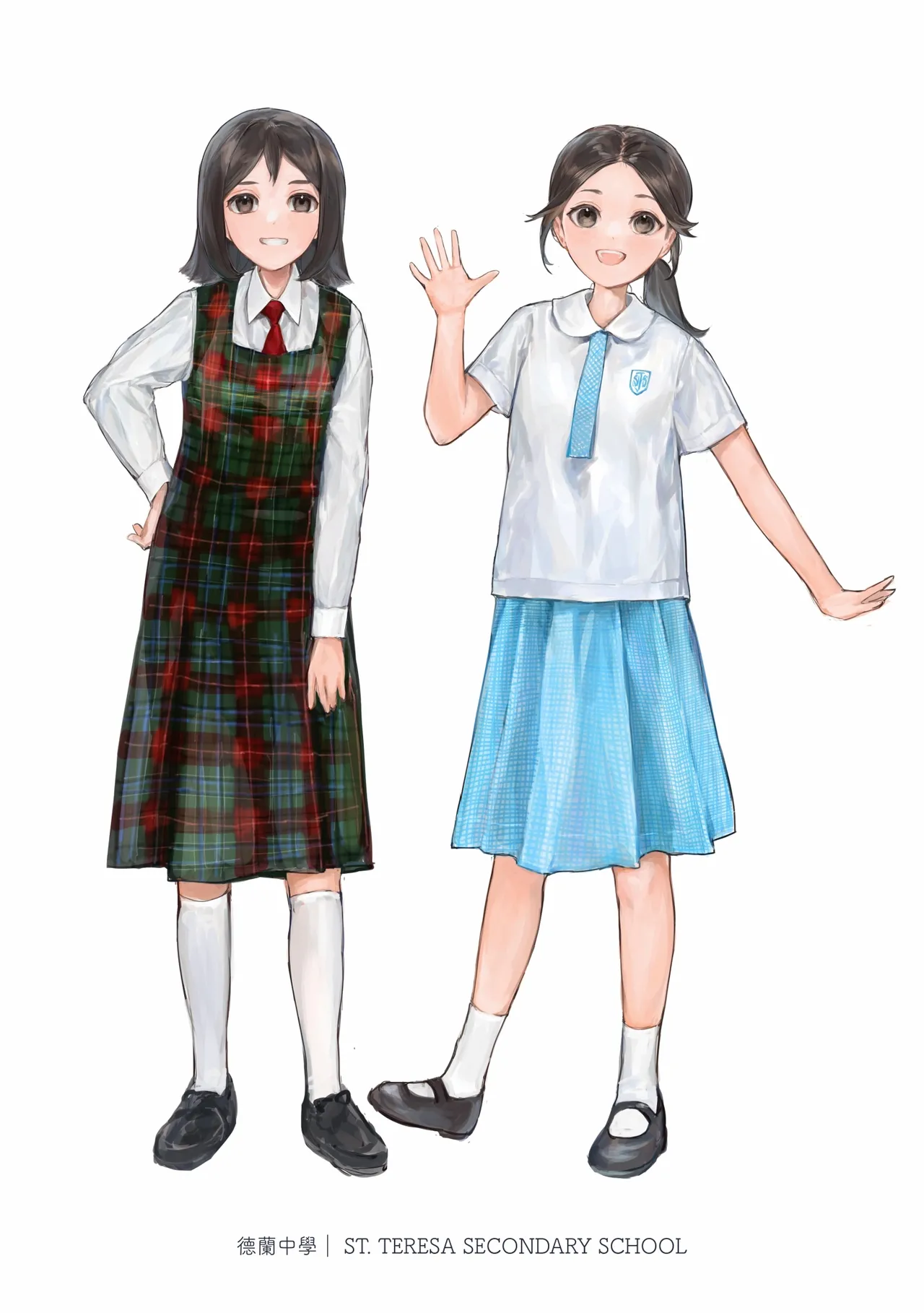 Hong Kong Joshi Chuugaku Seifuku Zukan 2 page 21 - schoolgirl uniform artbook hentai manga - read online free