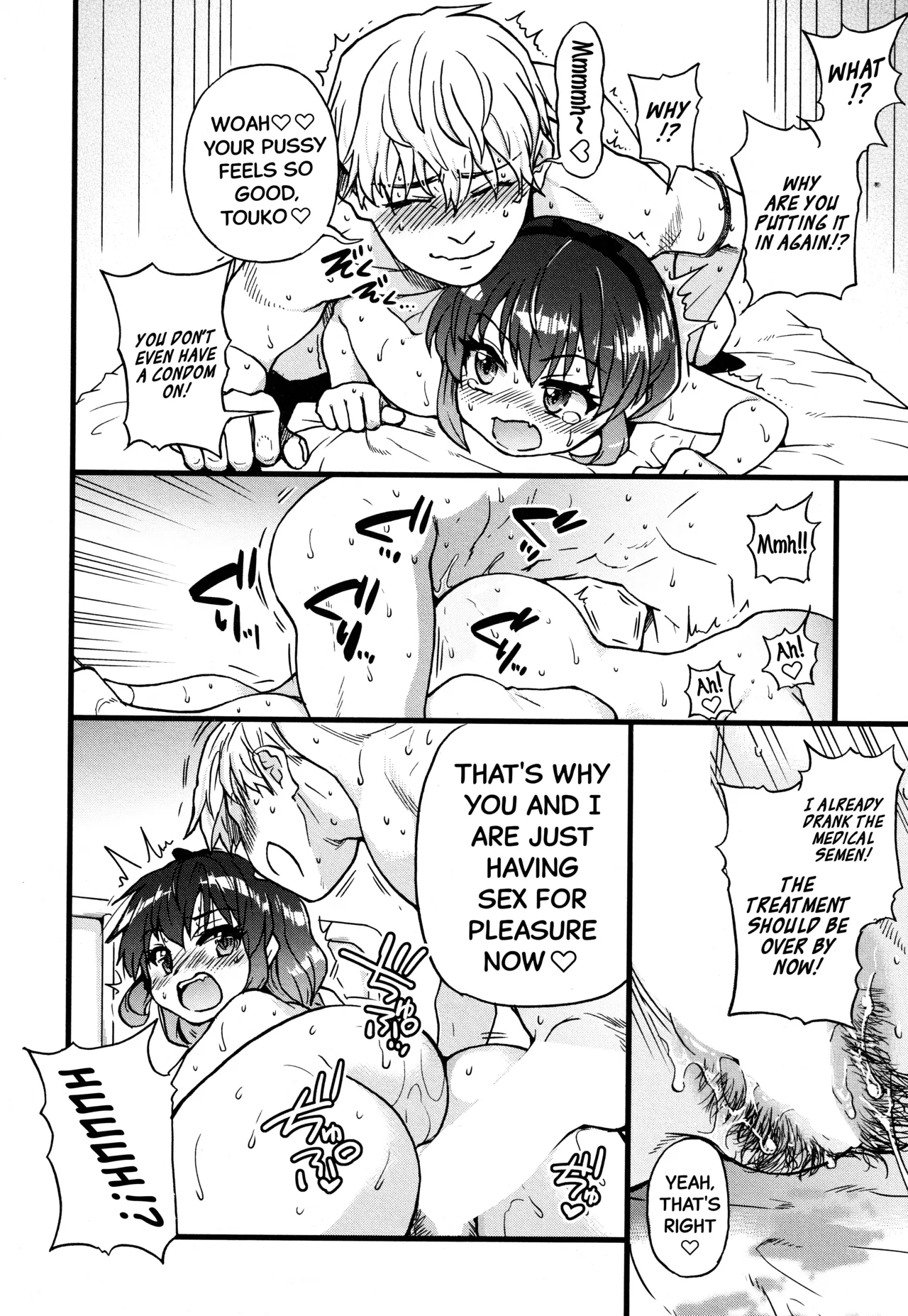 [Shiwasu no Okina] Koko Kara Saki wa Sex Desu!! (Boku no Seieki de Honpuku Kaiyu!!) Ch. 1-10 [English] page 41 - schoolgirl uniform harem hentai manga - read online free