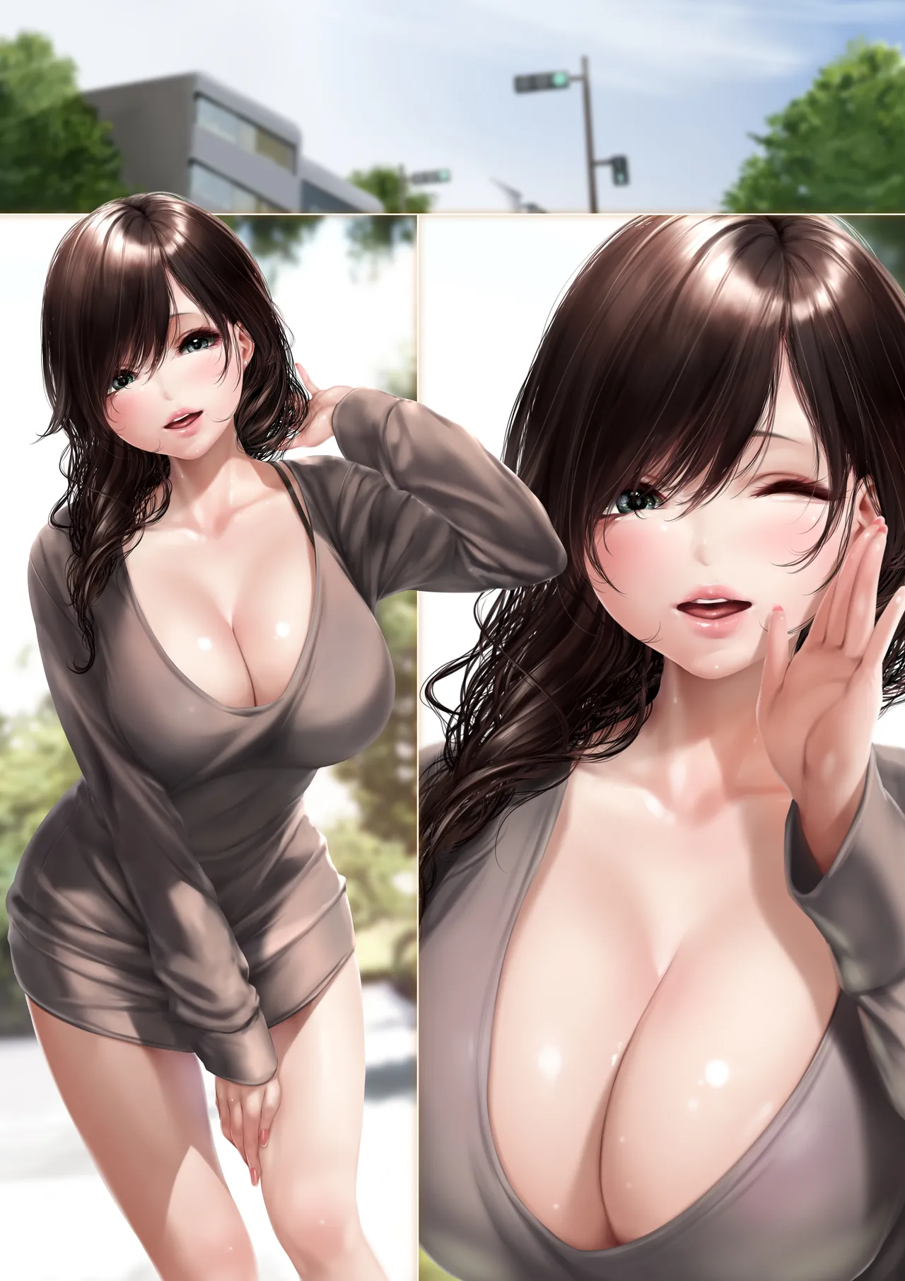 Machi de Deatta Onee-san wa Gakusei Jidai no Senpai de page 104 original parody - full color bunny girl hentai manga - read online free