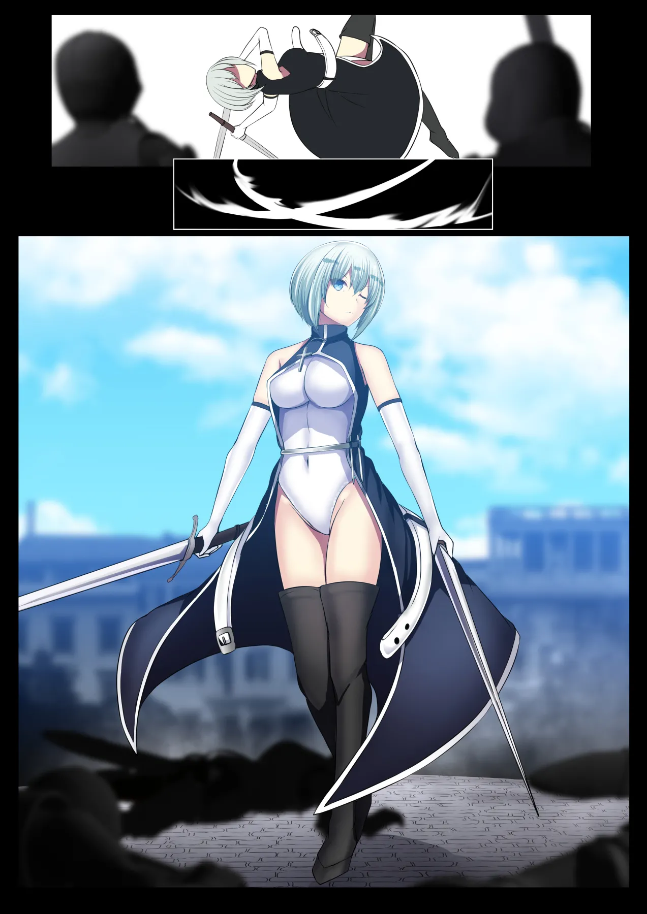 Senki Bad End Gaiden Sennou Haiboku shita Heroine no Matsuro- page 147 original parody - piercing pregnant hentai manga - read online free