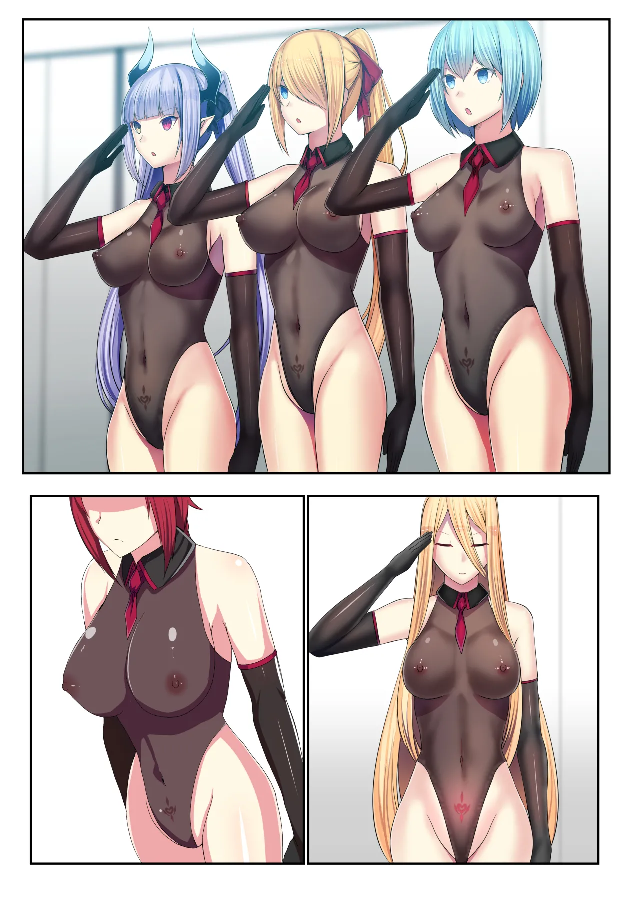 Senki Bad End Gaiden Sennou Haiboku shita Heroine no Matsuro- page 154 original parody - piercing pregnant hentai manga - read online free