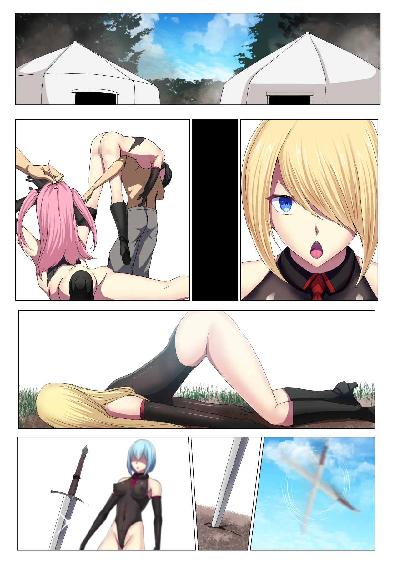 Senki Bad End Gaiden Sennou Haiboku shita Heroine no Matsuro- page 172 original parody - multi-work series blowjob hentai manga - read online free