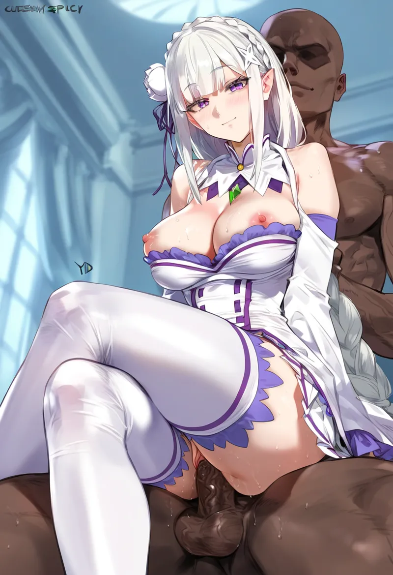 ChocoPizza emilia自 用 page 419 featuring emilia re zero kara hajimeru isekai seikatsu parody - uncensored ai generated hentai manga - read online free