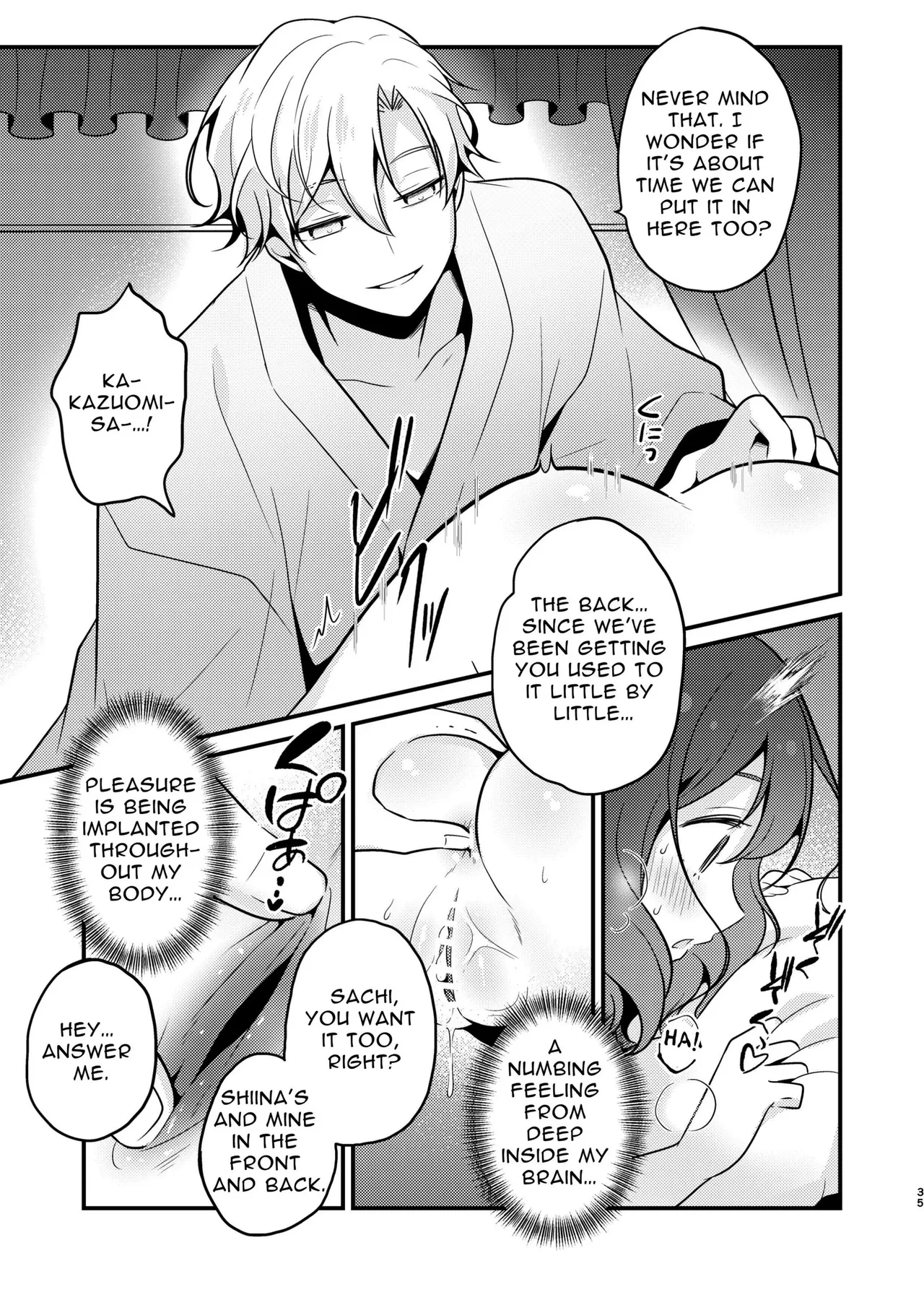 Tensei-saki no Fiancé wa NTR Zokusei Mochi deshita page 35 original parody - nakadashi big breasts hentai manga - read online free