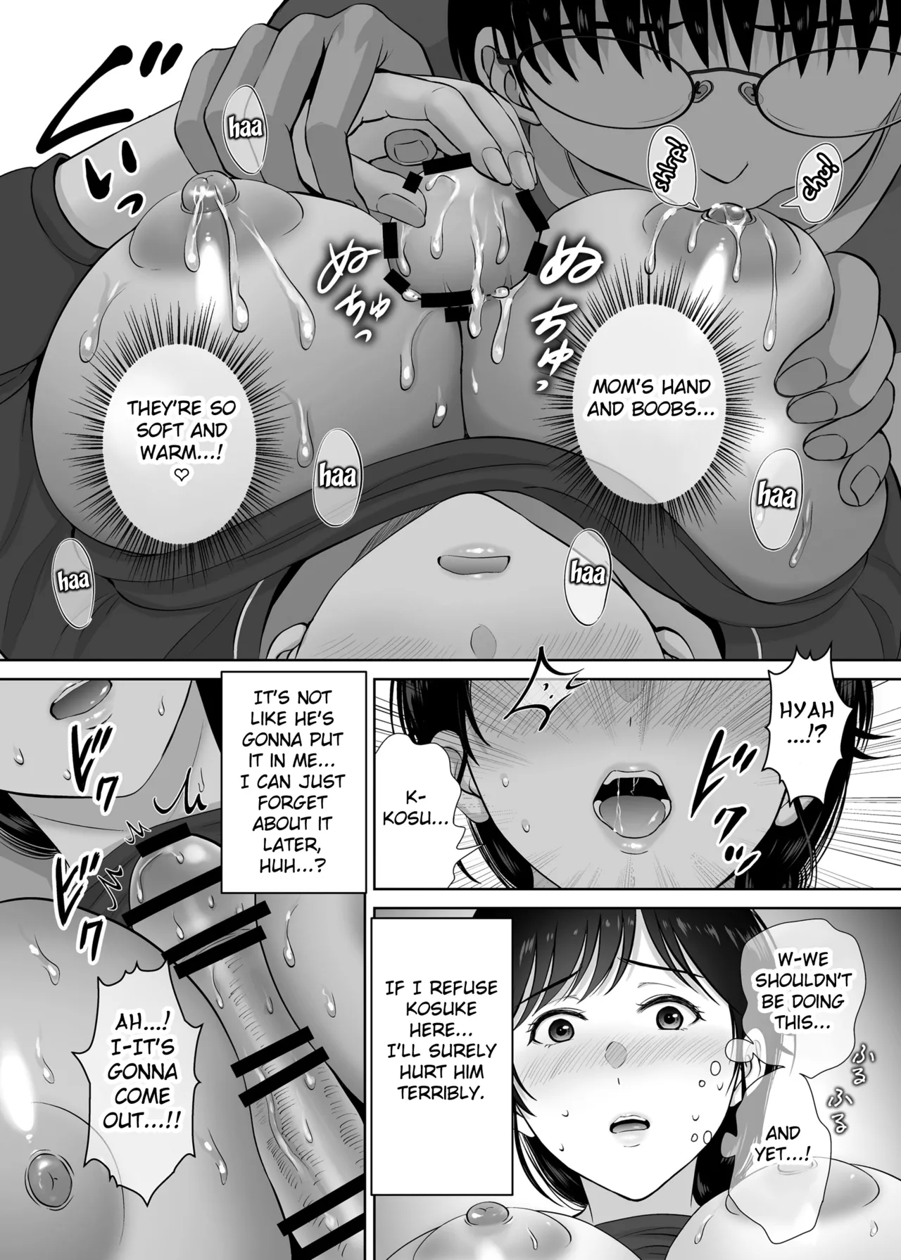 Kyonyuu Kaa-san ga Boku no Me mo Mae de 2 page 41 original parody - sole female paizuri hentai manga - read online free