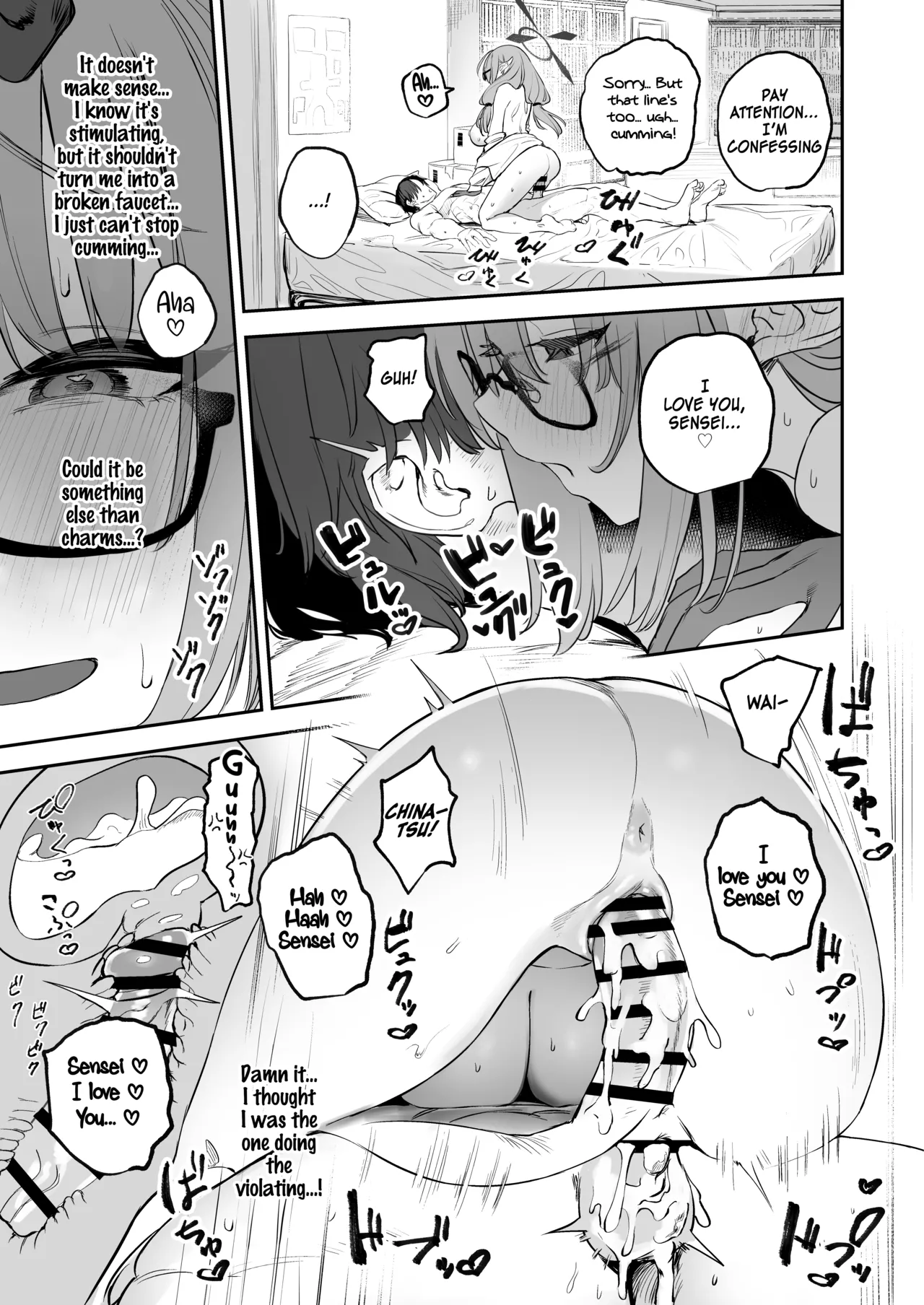 Ore no Seito wa Succubus Kamo Shirenai | My Student Might Be a Succubus page 27 featuring chinatsu hinomiya blue archive parody - elf big breasts hentai manga - read online free