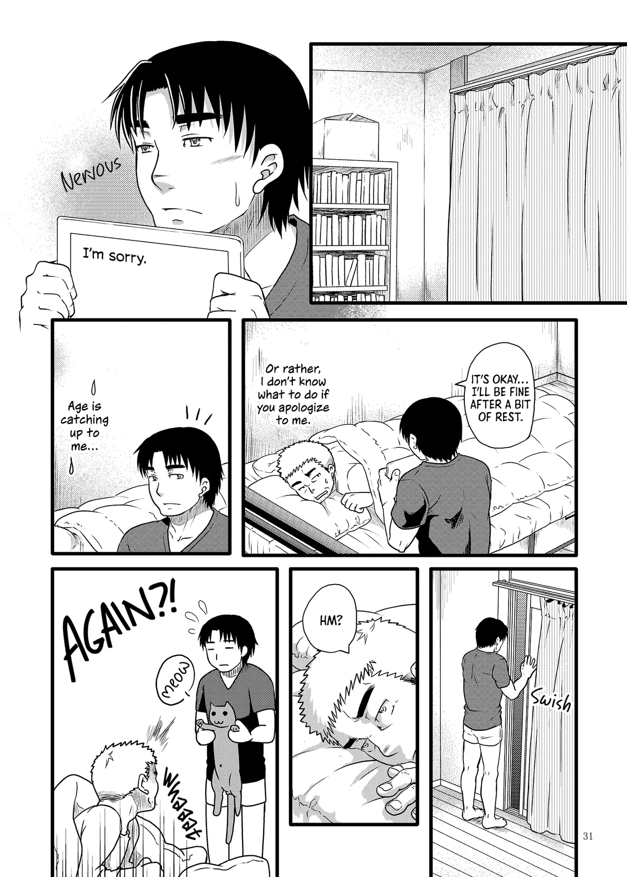 Your Call page 28 original parody - rough translation muscle hentai manga - read online free