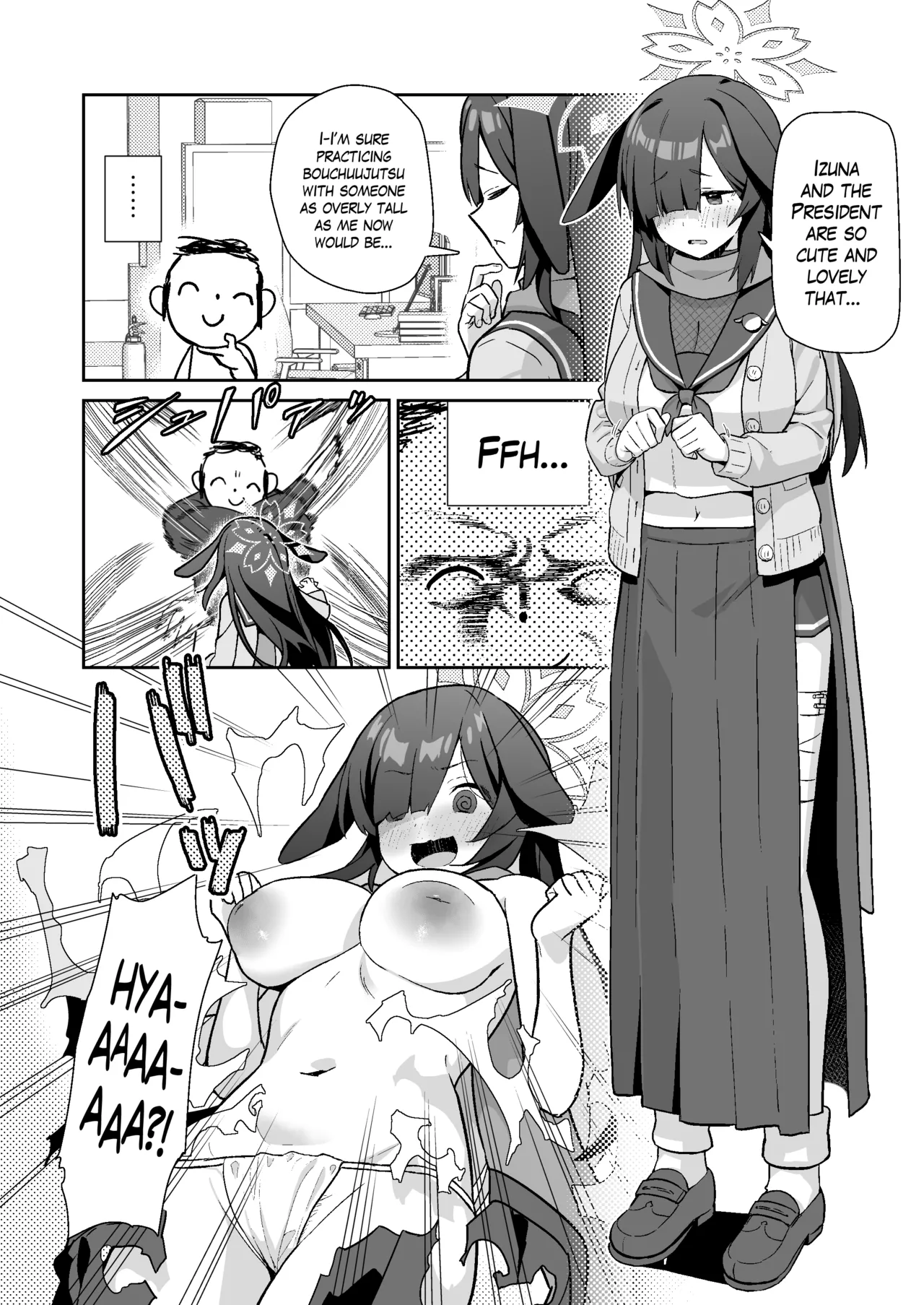 Sukitooru You na Sekaikan nanoni... Vol. 03 | A Transparent-like World View Vol. 03 page 13 featuring izuna kuda blue archive parody - sole male nakadashi hentai manga - read online free