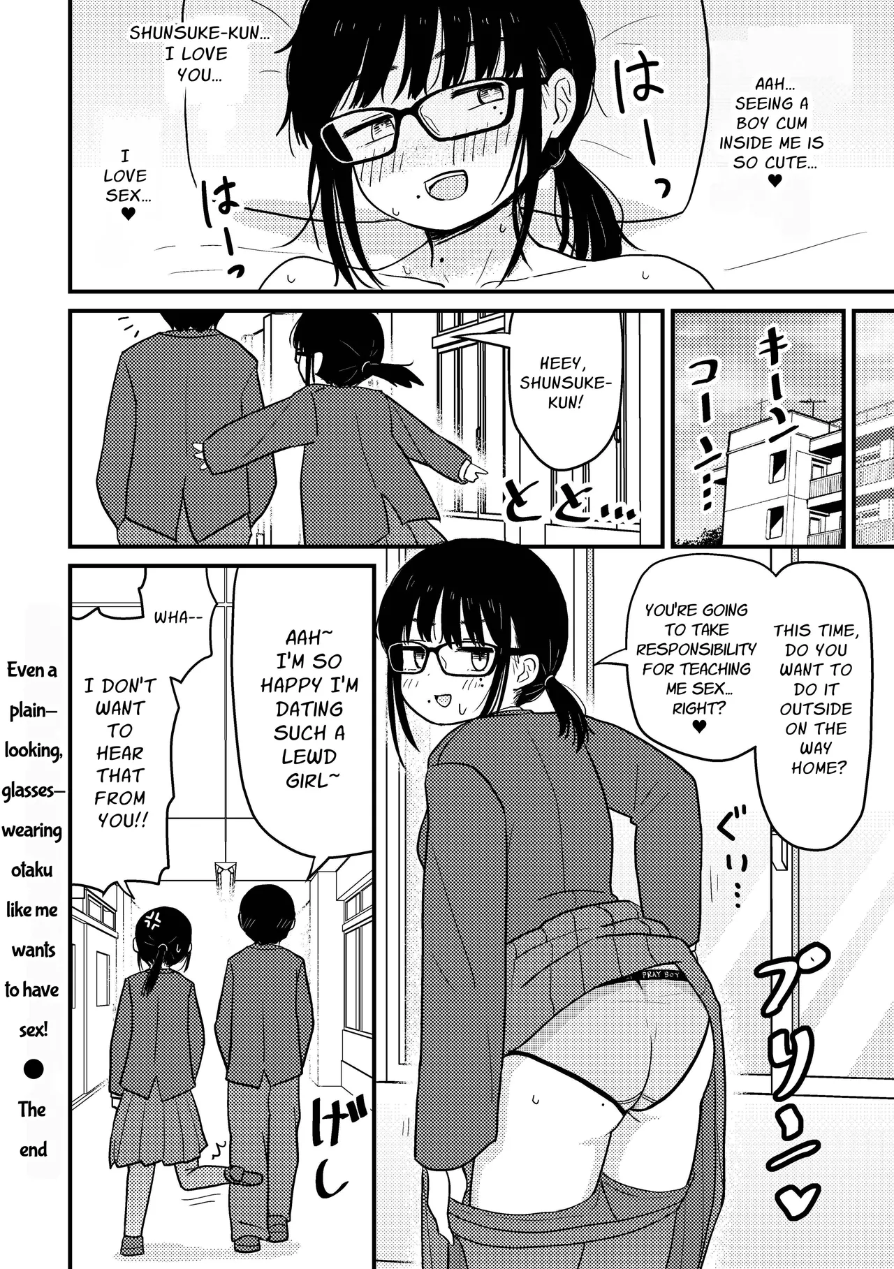 Jimi Megane Otaku Joshi Demo Ecchi wa Shitai! | Even A Plain Glasses Wearing Otaku Wants To Have Sex! page 17 original parody - full censorship glasses hentai manga - read online free