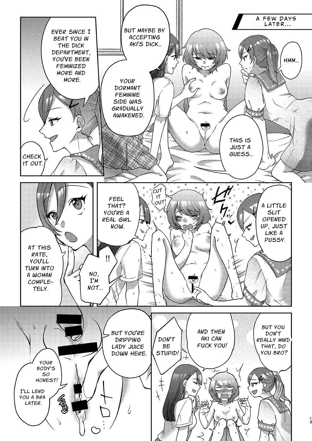 Josei-ka Ani kara Kanojo o Netocchae! | Just Steal Her From Your Feminized Brother! page 14 original parody - sole male yuri hentai manga - read online free