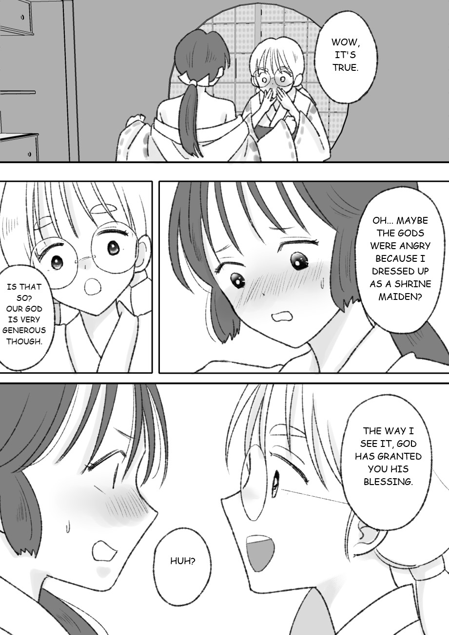 Shikyuu ni wa Kami-sama ga Yadotte Iru page 17 original parody - miko crossdressing hentai manga - read online free