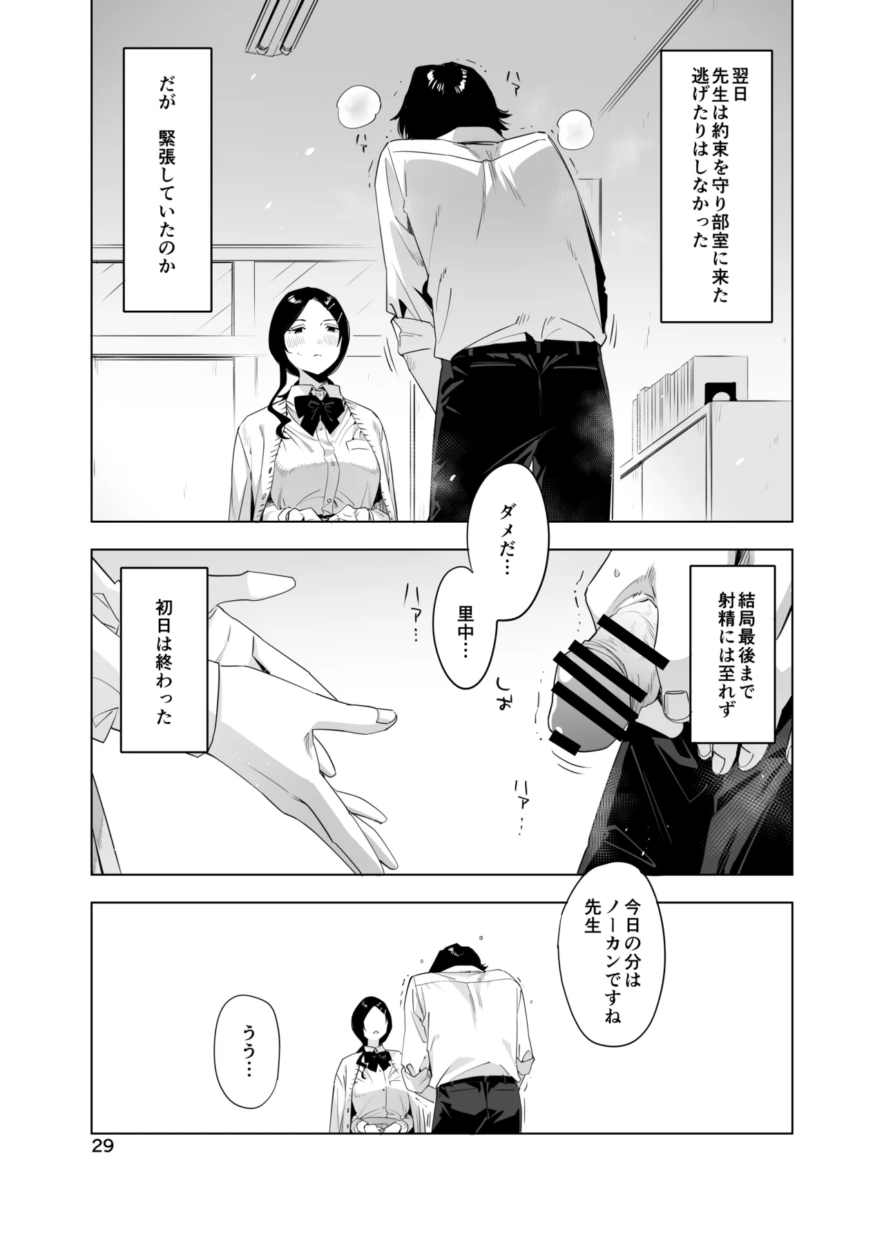 里中尚子と水島先生 page 29 original parody - sweating virginity hentai manga - read online free