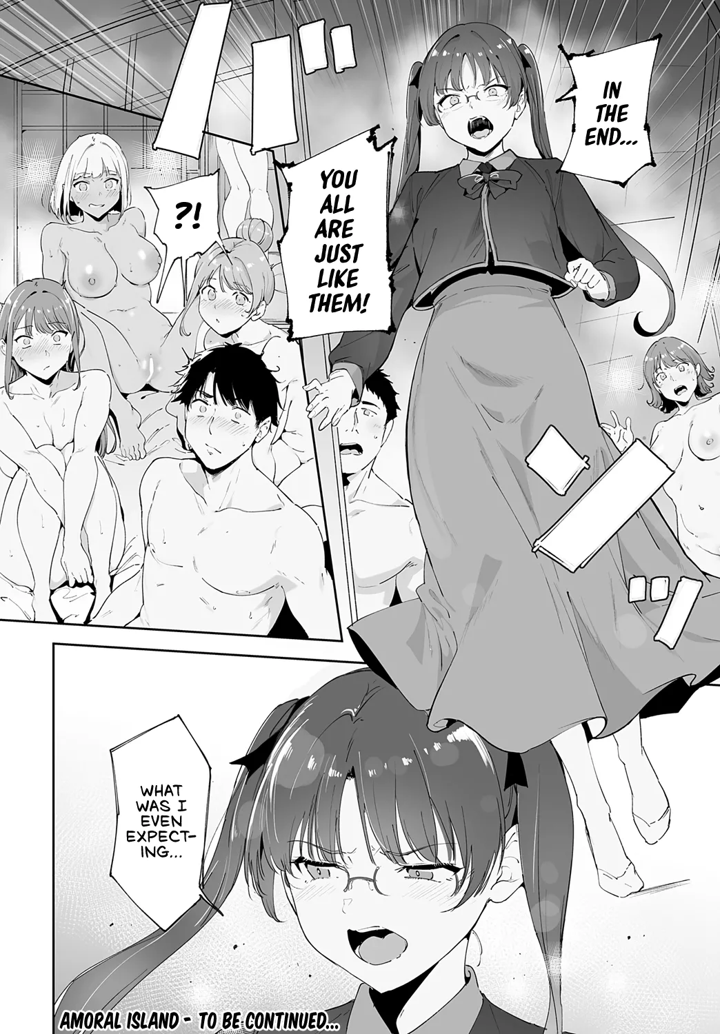 Amoral Island: Episode 4 page 40 - sole male nakadashi hentai manga - read online free