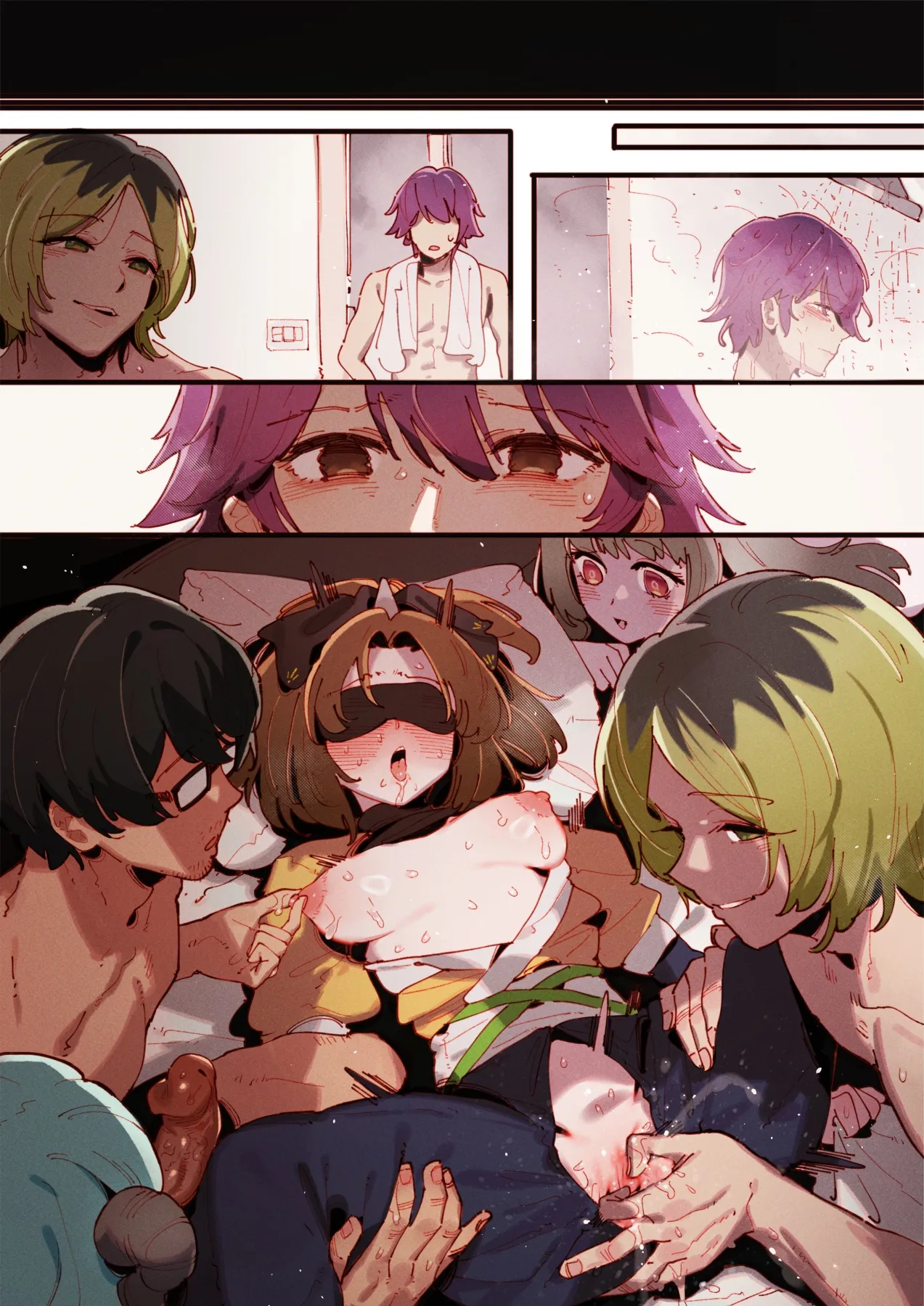 01-20_Akane &...😎🍆💢 & _Kana &...👒🍆💢 & Miyako page 72 featuring aqua hoshino oshi no ko parody - nakadashi full color hentai manga - read online free