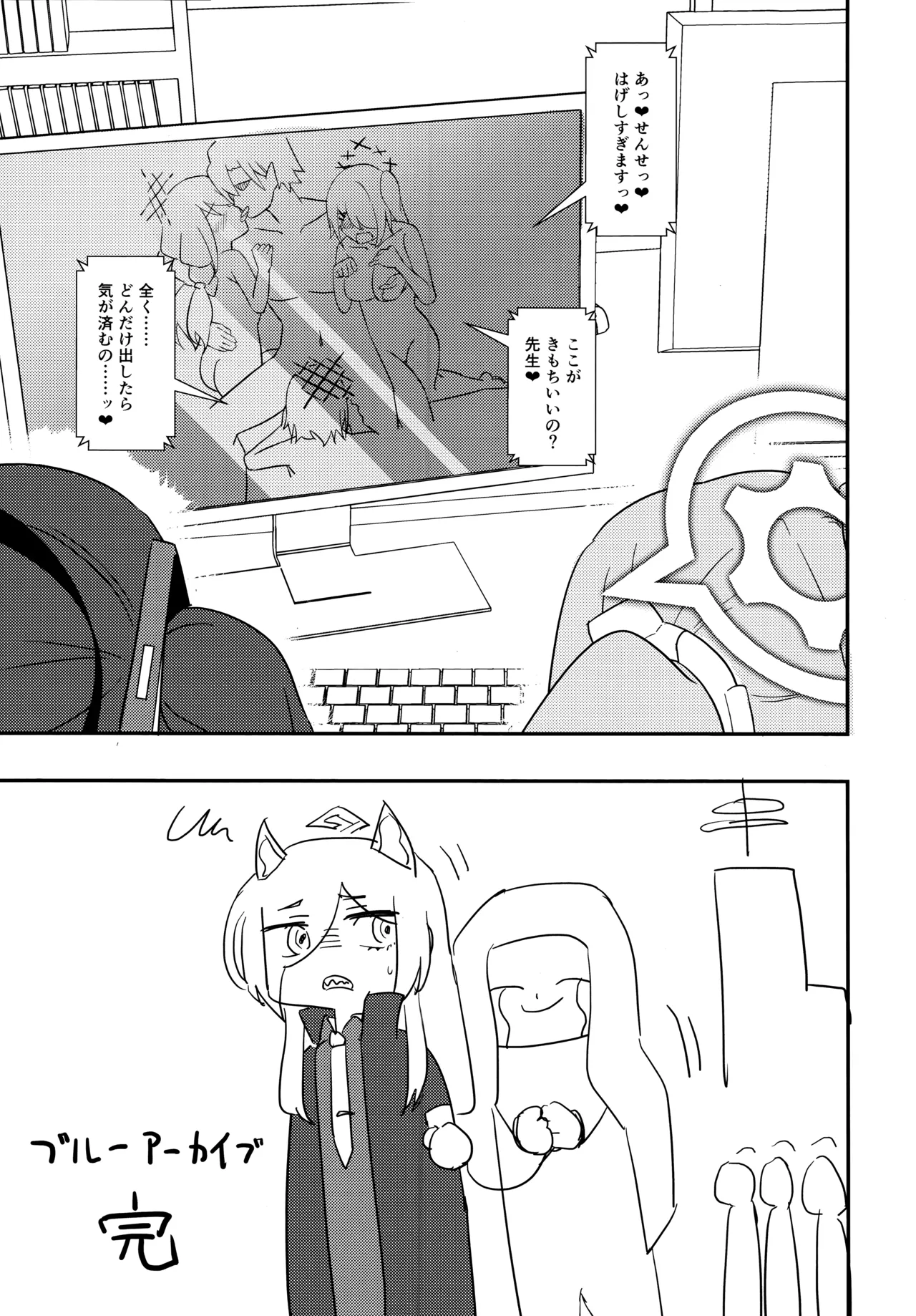 Sensei, AV o Toru yo. page 28 featuring sensei blue archive parody - sole male group hentai manga - read online free