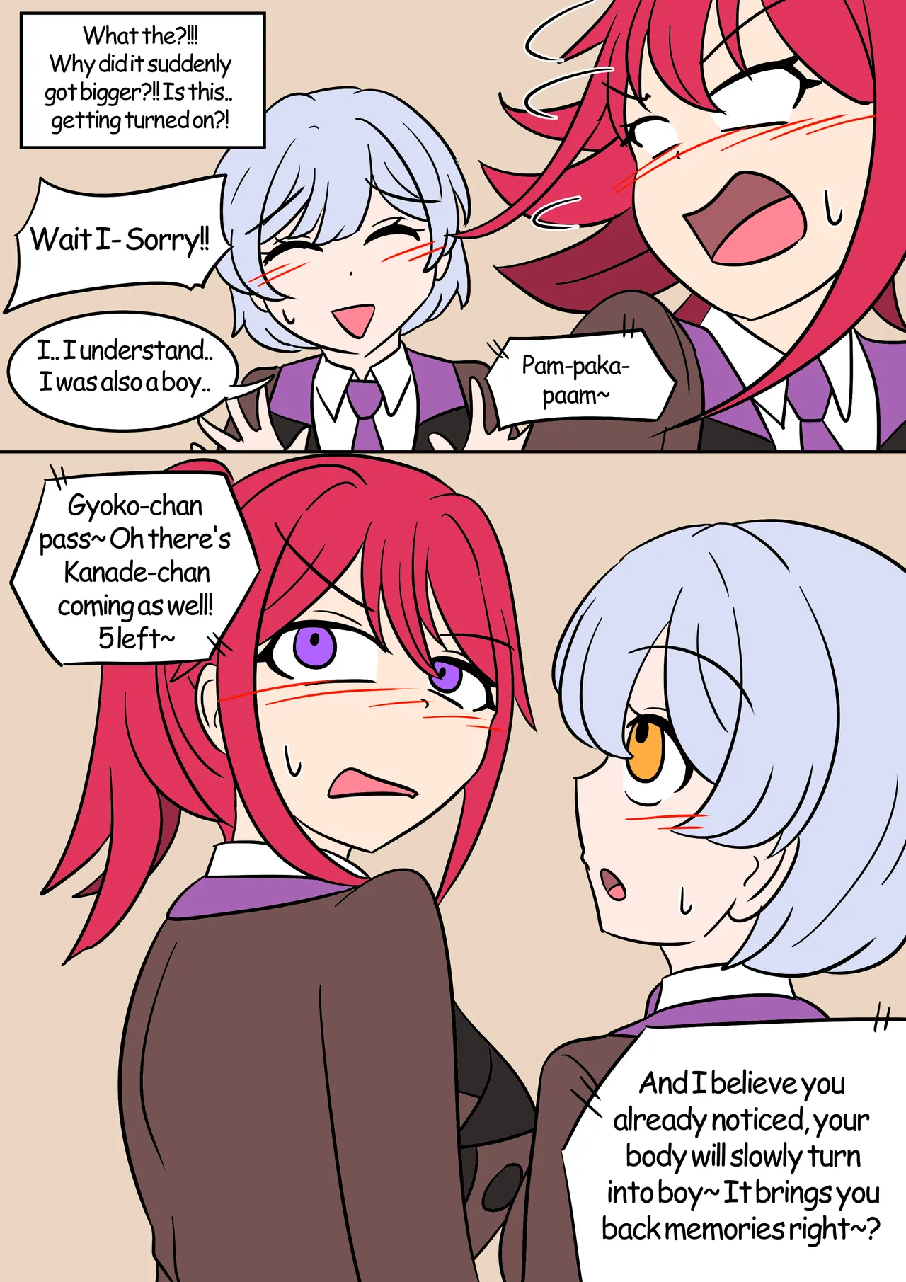 TSG page 58 original parody - transformation body swap hentai manga - read online free