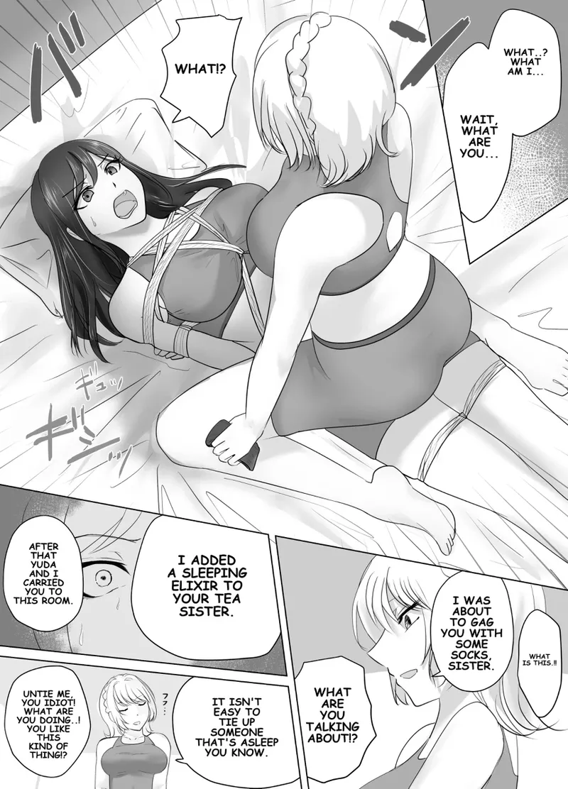 A young lady being arrested. Chapter 1-8 page 108 original parody - mouth mask bondage hentai manga - read online free