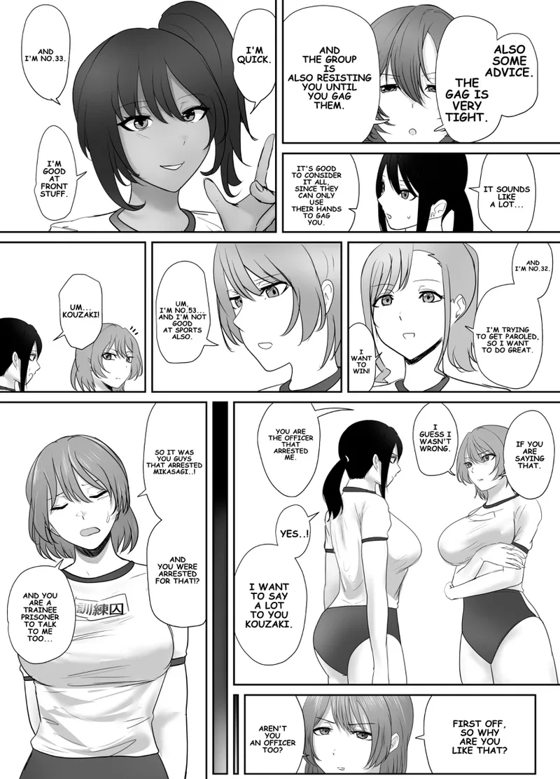 A young lady being arrested. Chapter 1-8 page 115 original parody - mouth mask bondage hentai manga - read online free