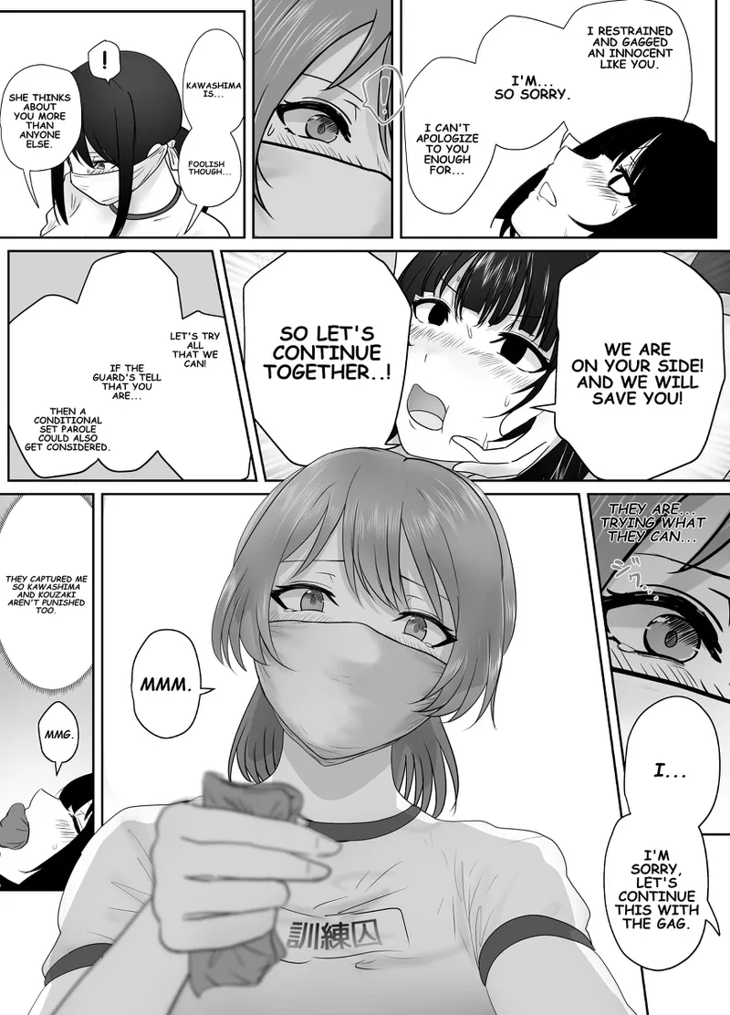 A young lady being arrested. Chapter 1-8 page 127 original parody - mouth mask bondage hentai manga - read online free