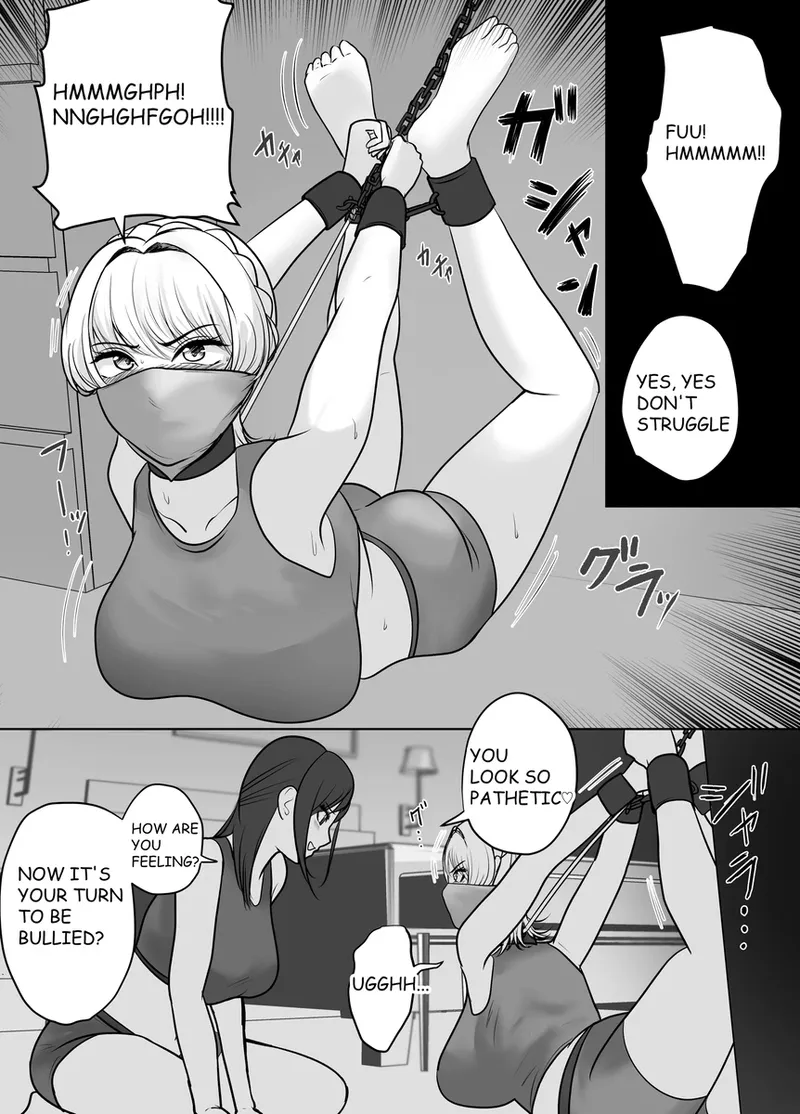 A young lady being arrested. Chapter 1-8 page 149 original parody - mouth mask bondage hentai manga - read online free