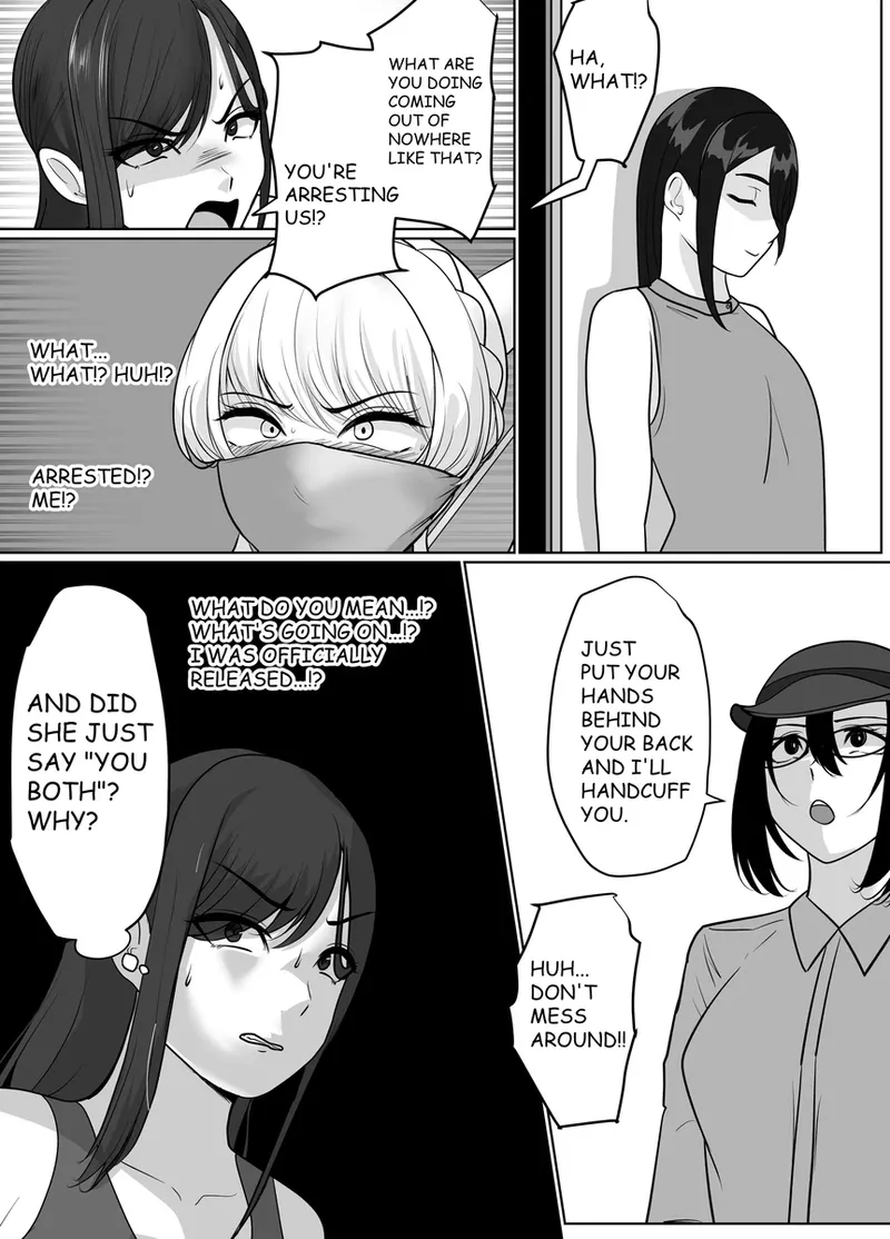 A young lady being arrested. Chapter 1-8 page 152 original parody - gag bondage hentai manga - read online free