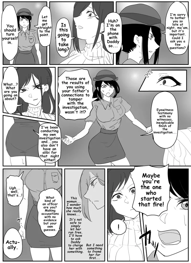 A young lady being arrested. Chapter 1-8 page 21 original parody - gag bondage hentai manga - read online free